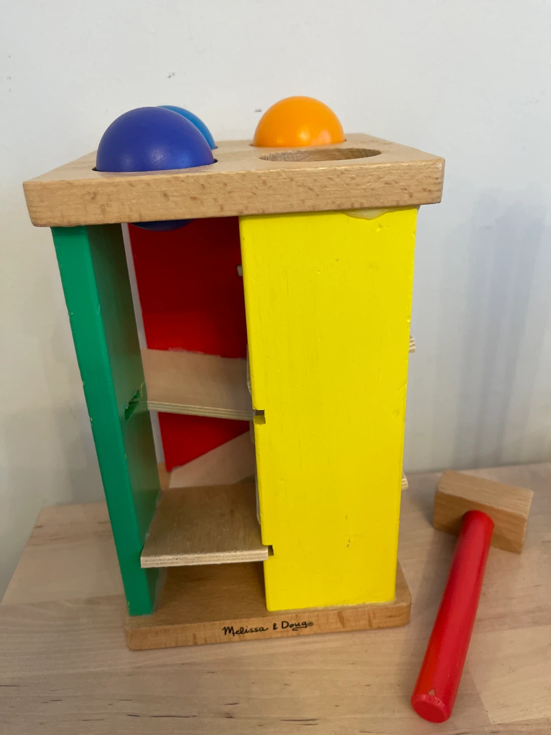 Melissa & Doug Wooden Ball Hammer Toy