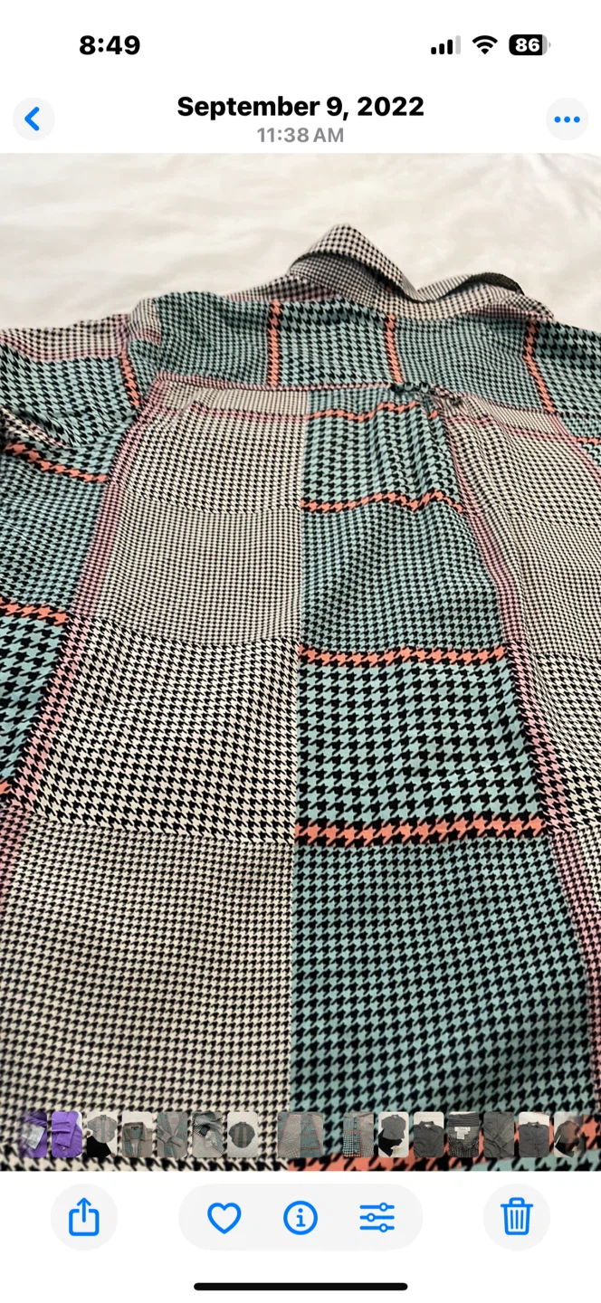 Plaid Button-Up Shirt size S - photo 5