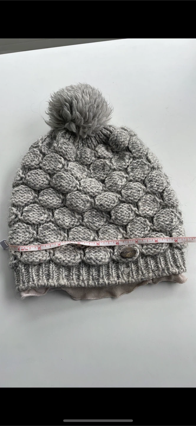 Grey Calimar Pom Pom Knit Hat - photo 3