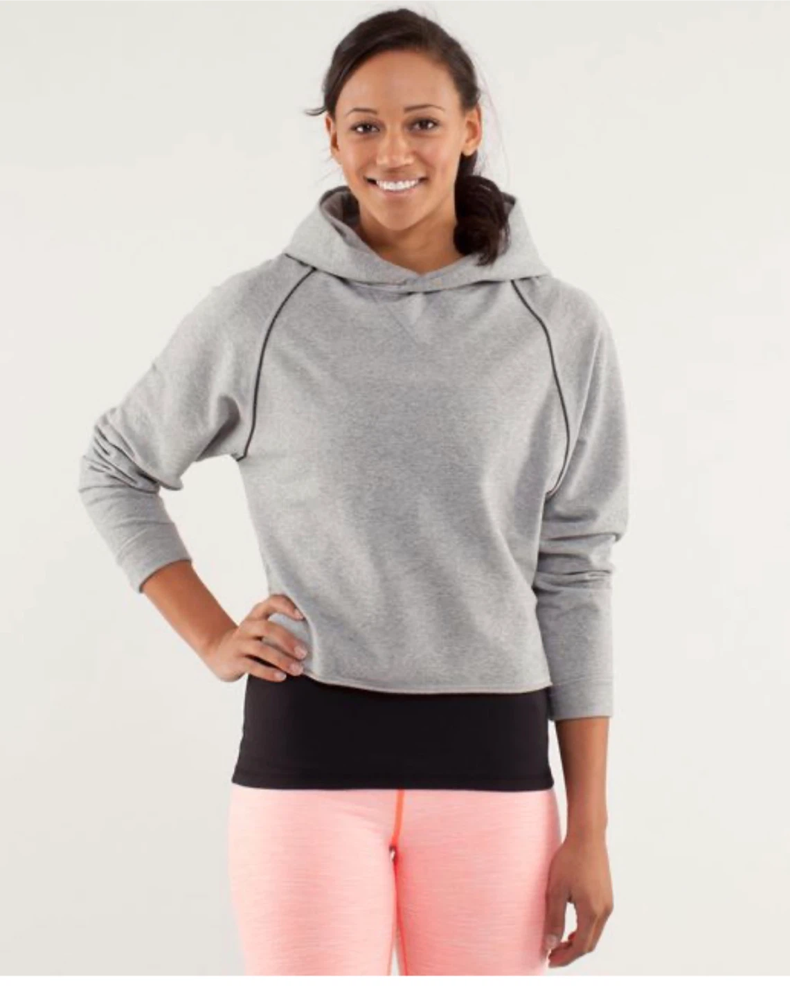 Lululemon Grey Cropped Hoodie - photo 3