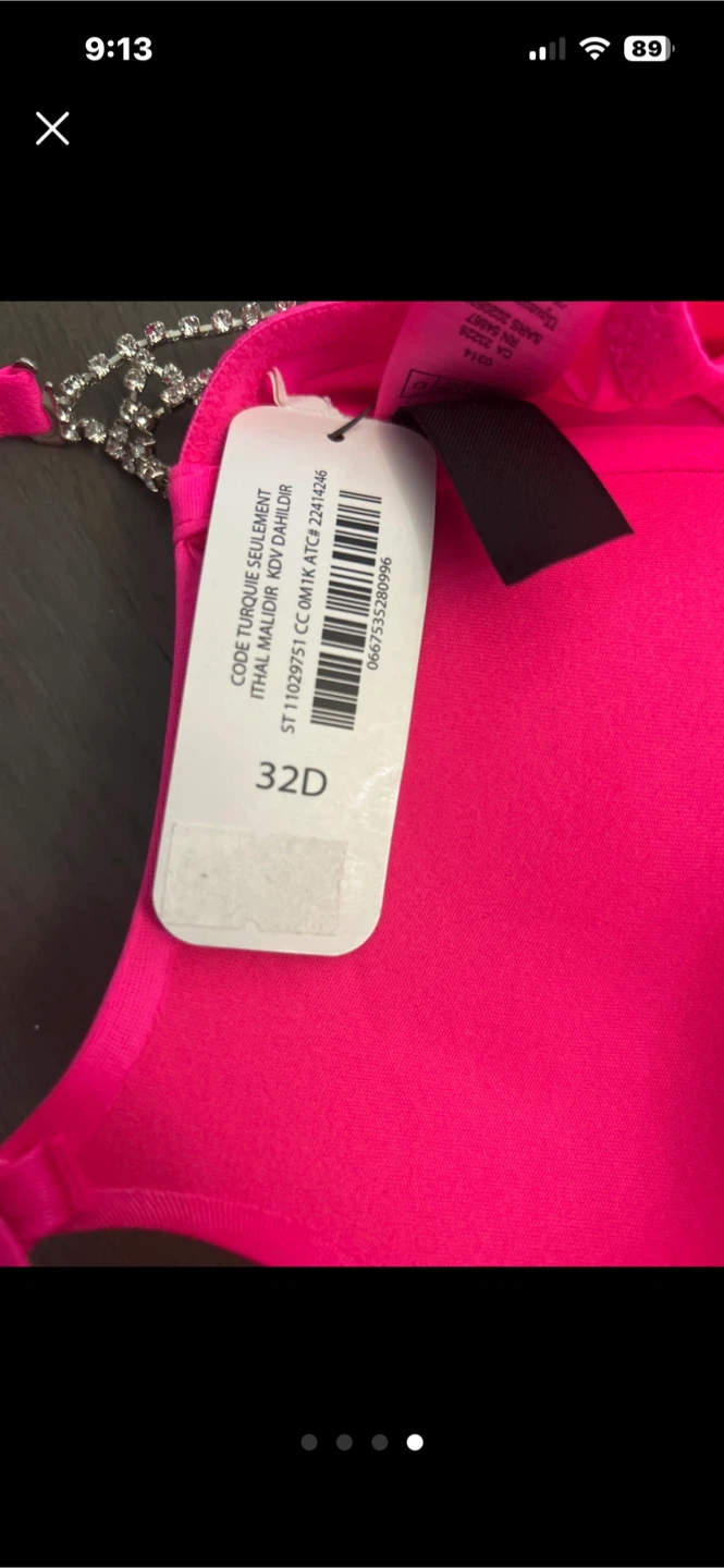La Senza Pink Rhinestone Push-Up Bra 32D - photo 4
