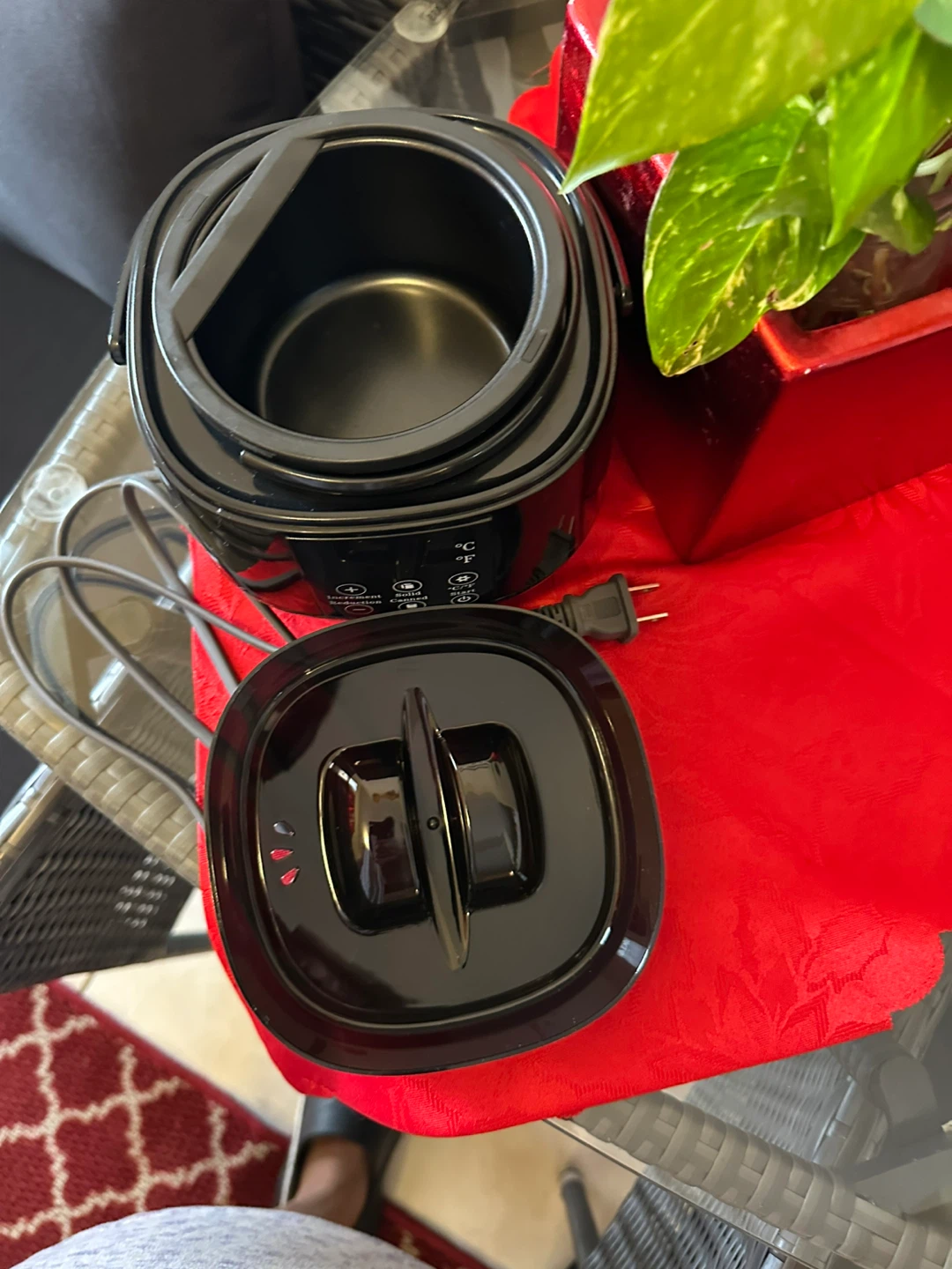 Black Wax Heater Pot - photo 5