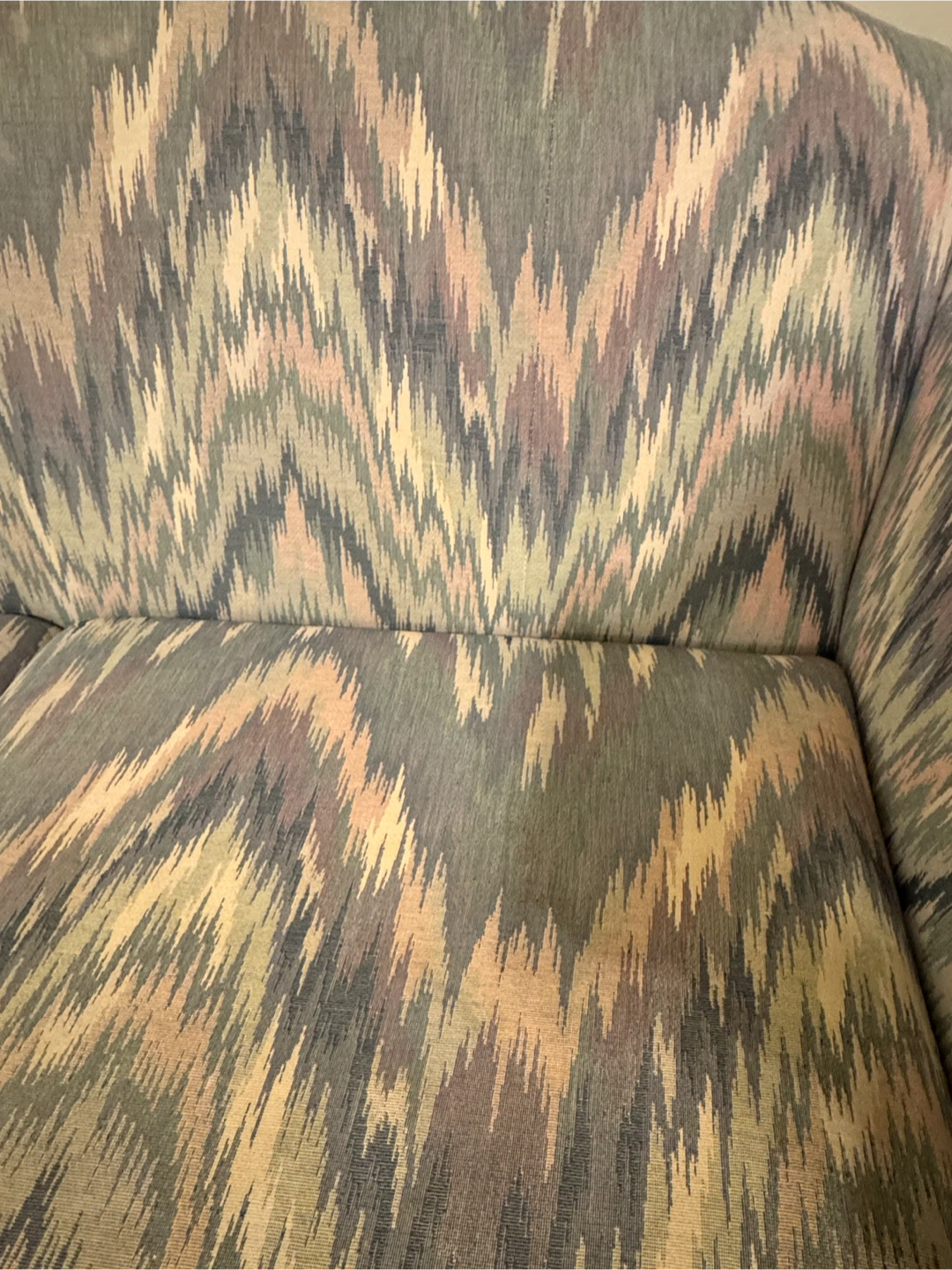 FREE ikat printed sofa (86” W, 36” D, 27” H) - photo 4