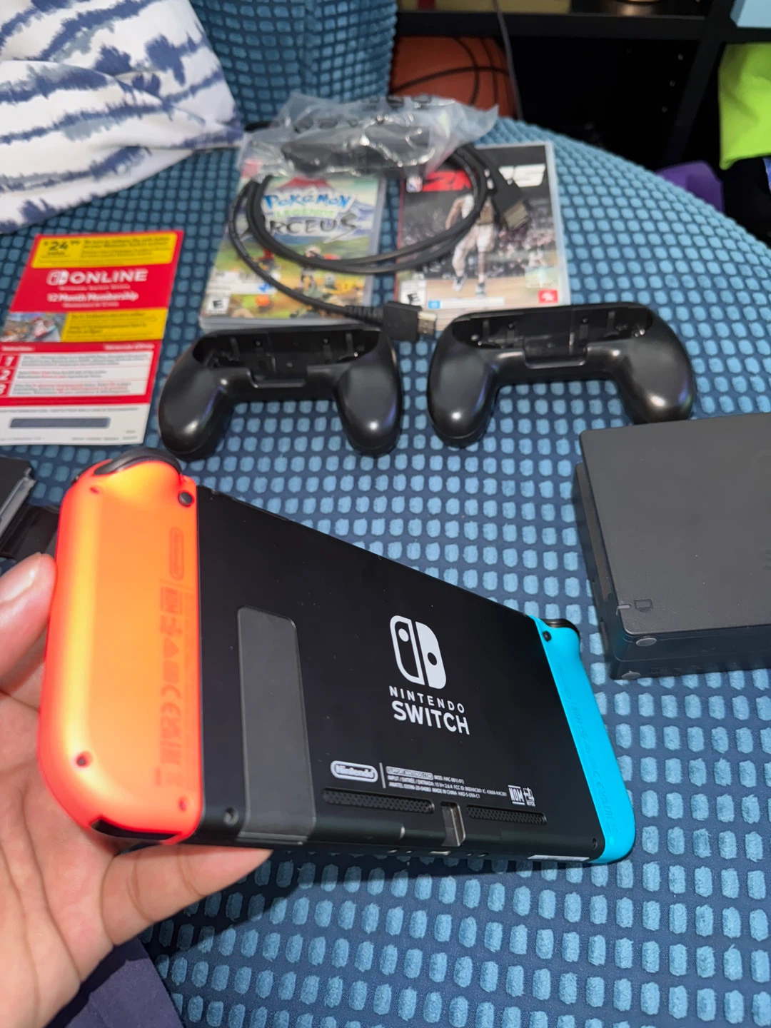 Nintendo Switch Console with Games and Accessories - photo 4