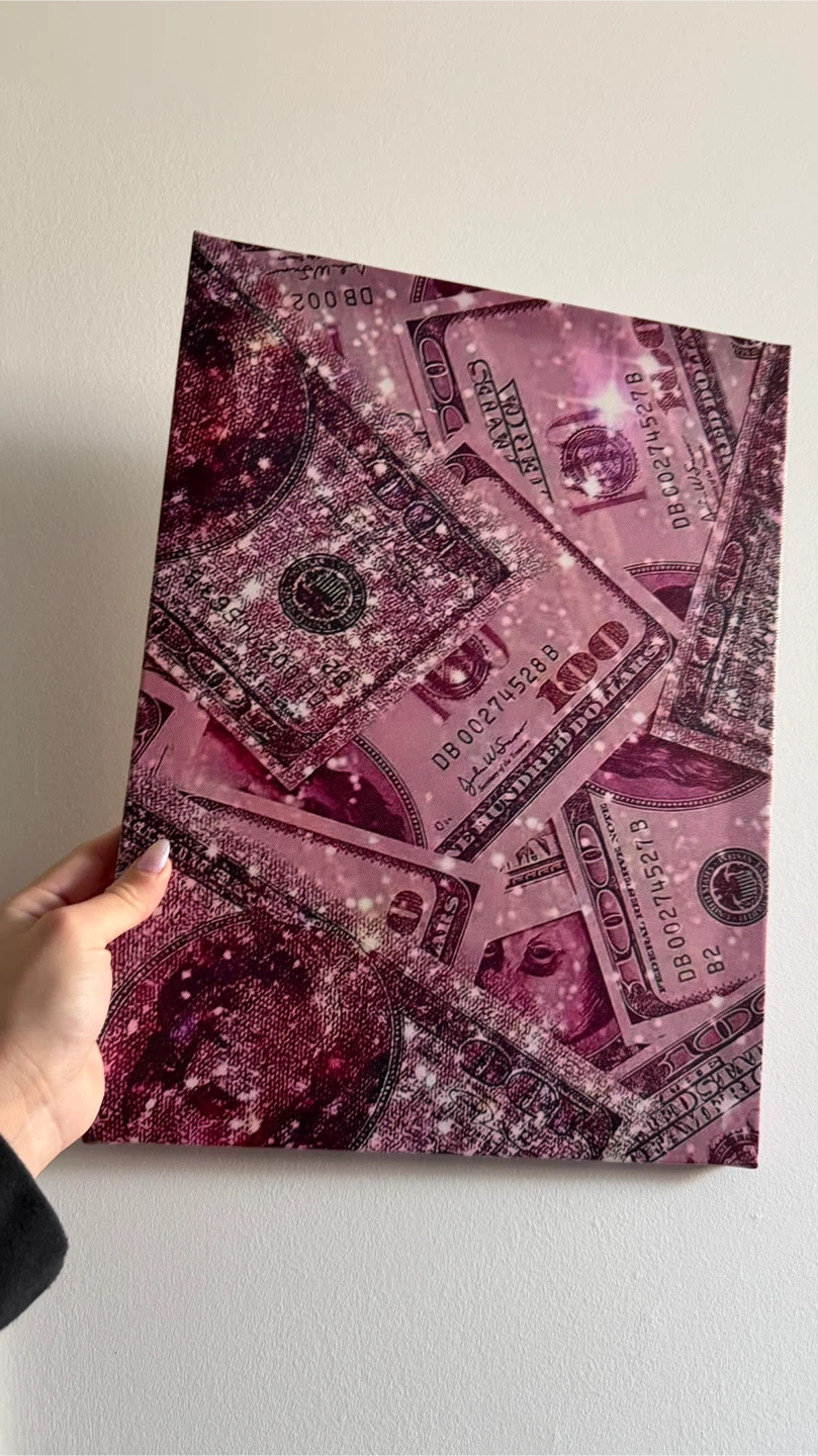 Canvas Print - Pink Money Design