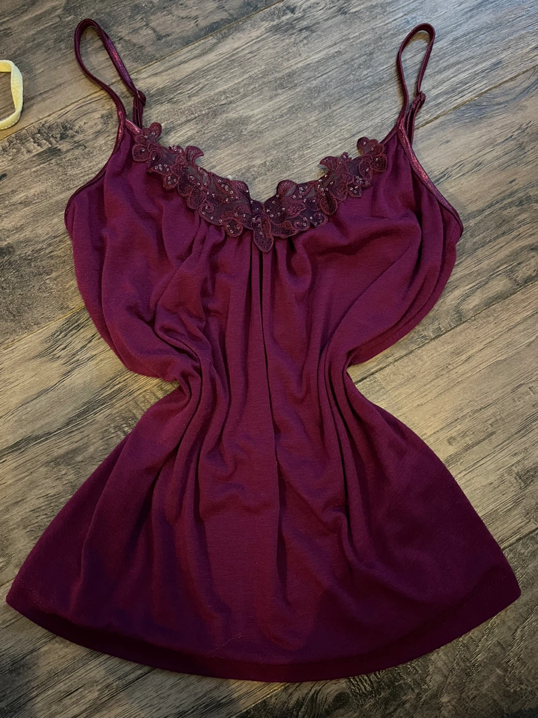 George Women's Burgundy Lace Cami