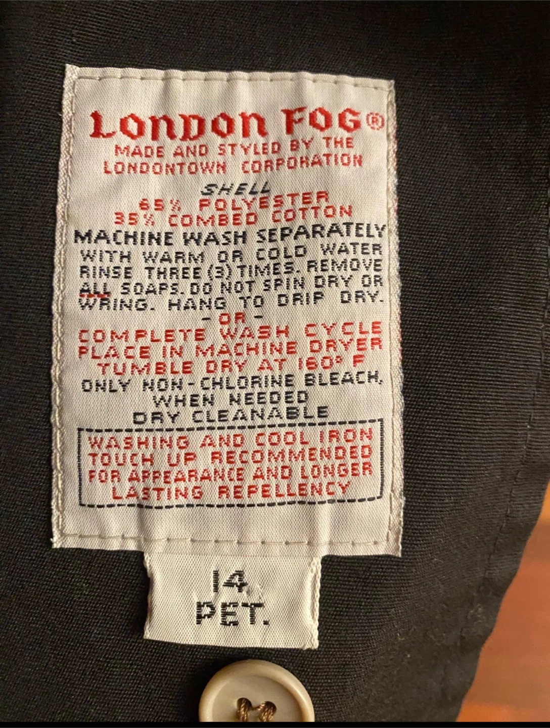 VINTAGE LONDON FOG TRENCH COAT - photo 4
