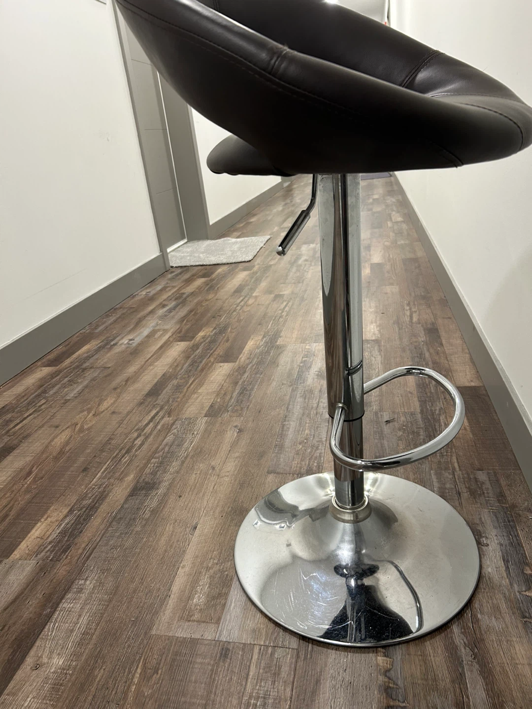 Adjustable Brown Bar Stool - photo 2