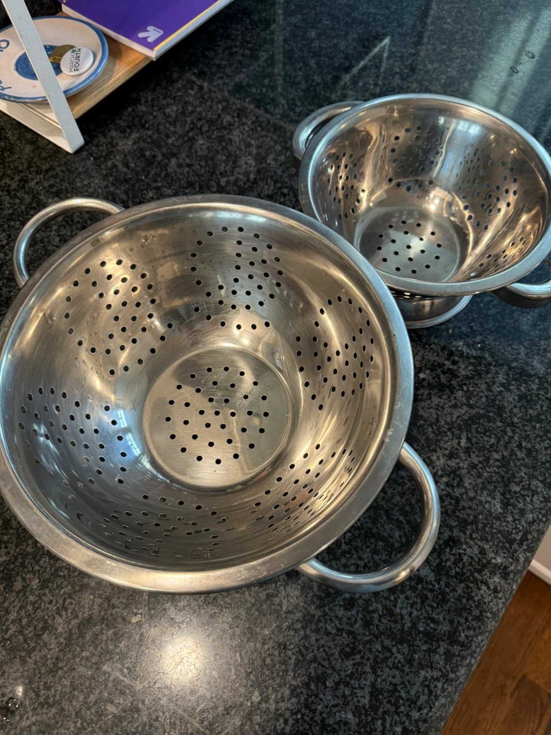 Set of 2 Stainless Steel Colanders