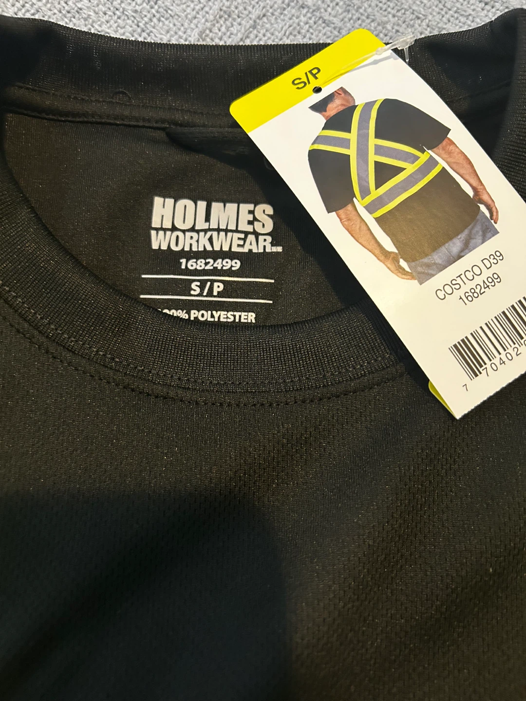 Holmes Workwear Black Safety T-Shirt - Small - photo 4