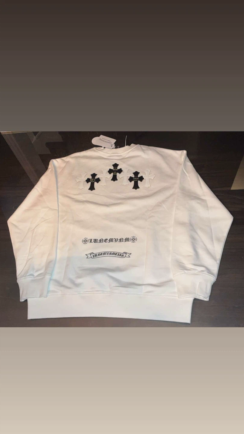 Chrome Hearts White Long Sleeve Crewneck - photo 2