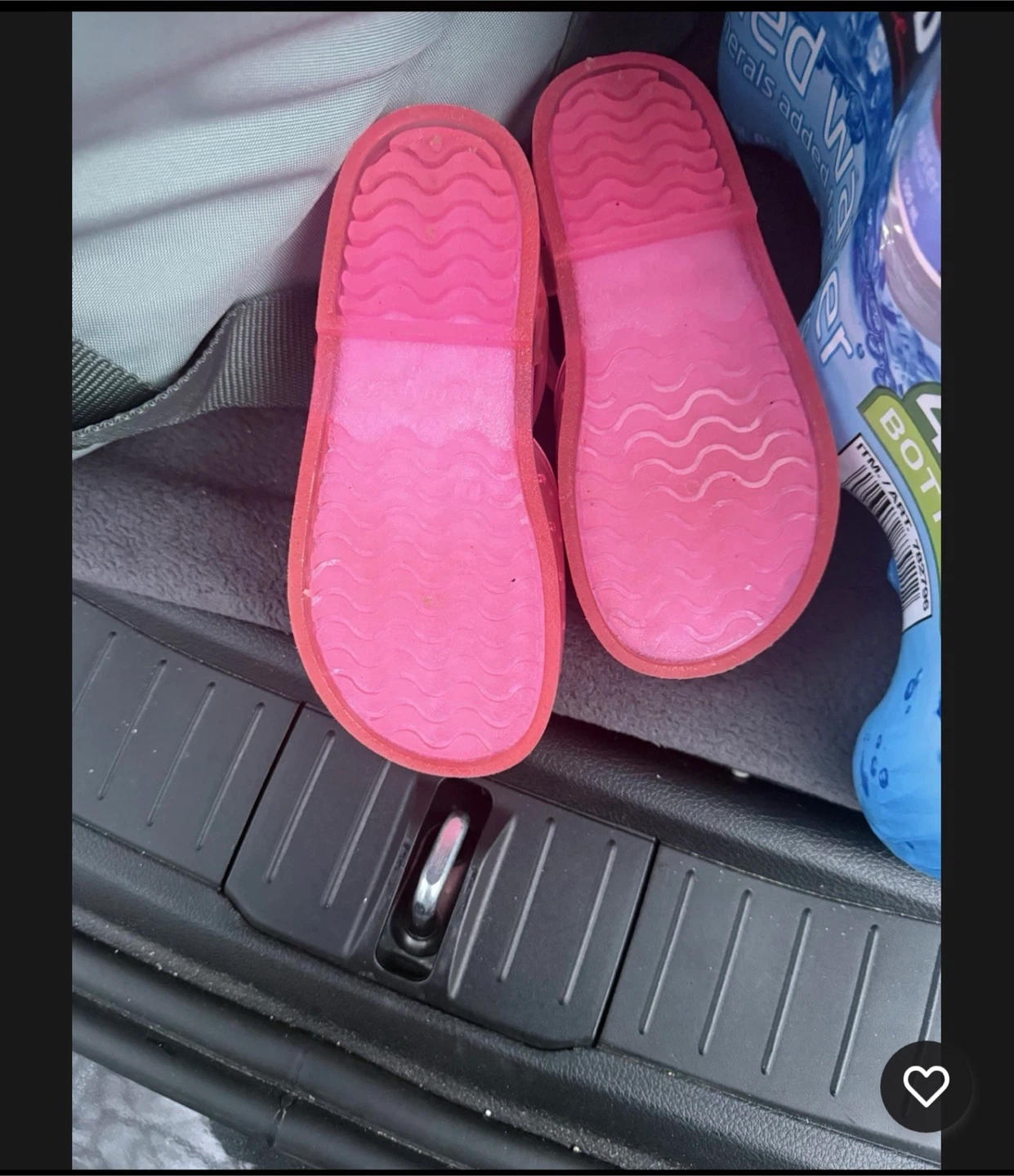 Cat & Jack Pink Cherry Jelly Sandals Size 10