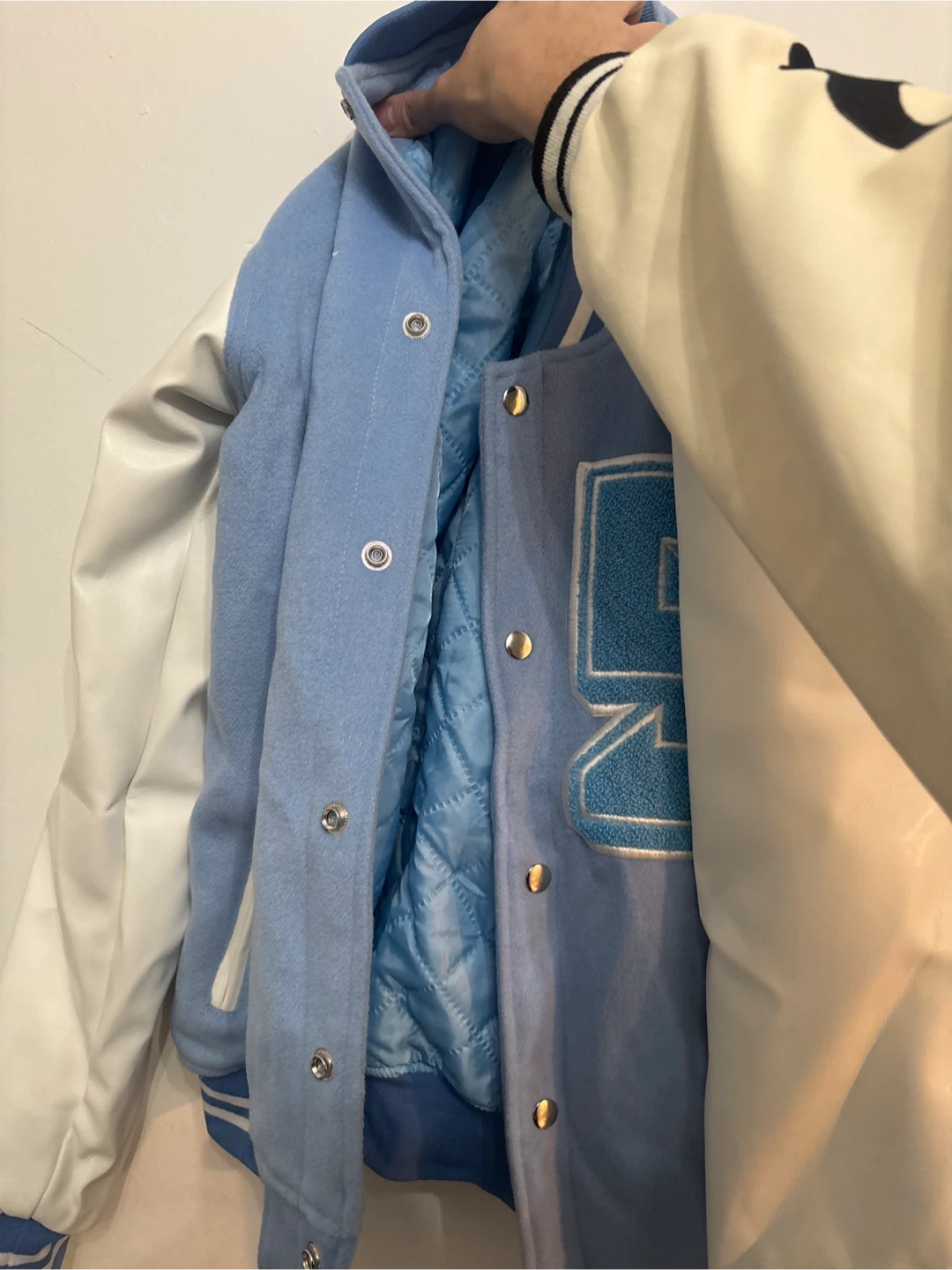 Sole Et. Al. Letterman Jacket - Blue/White - Size M - photo 2