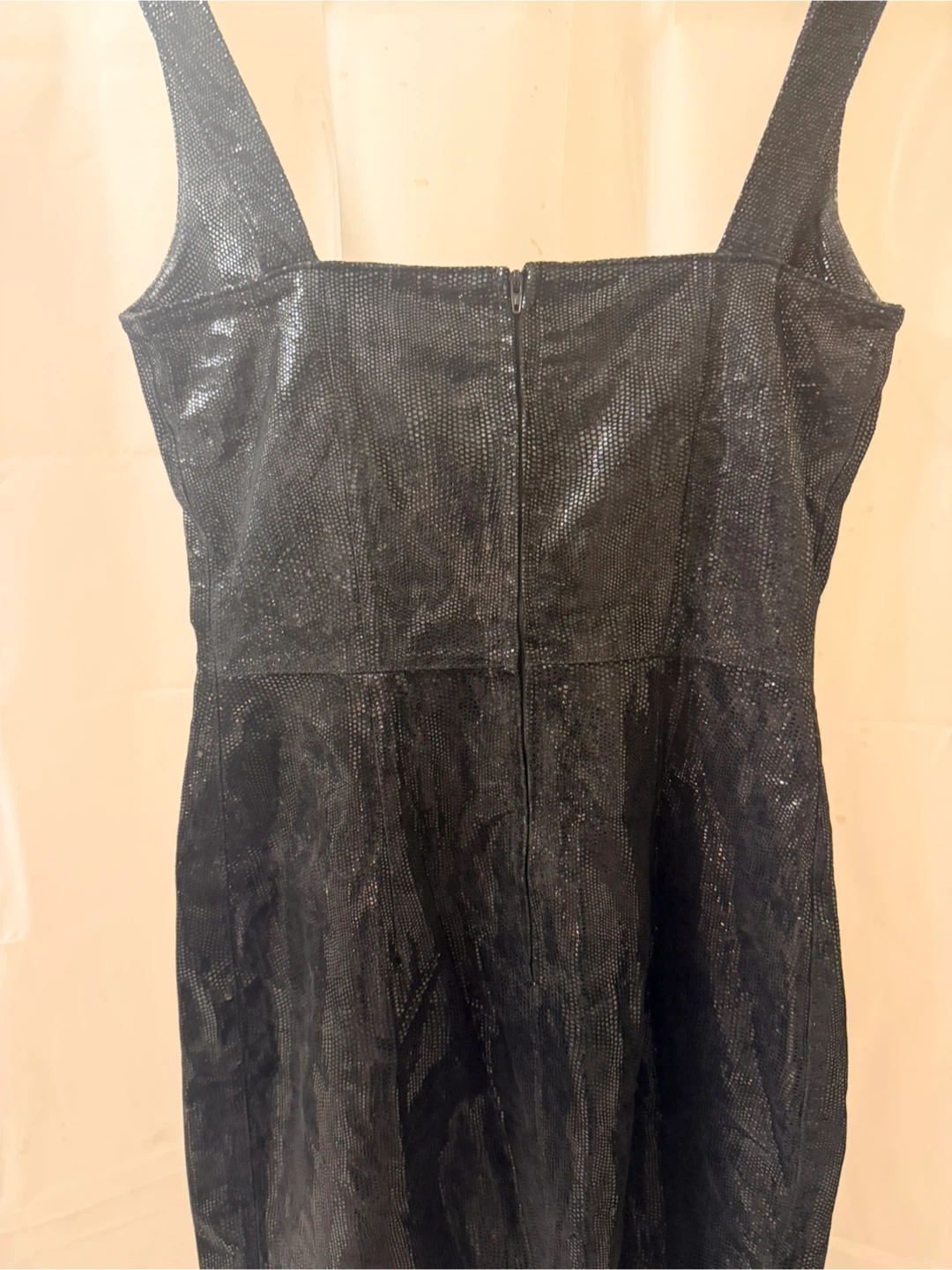 Black textured dress