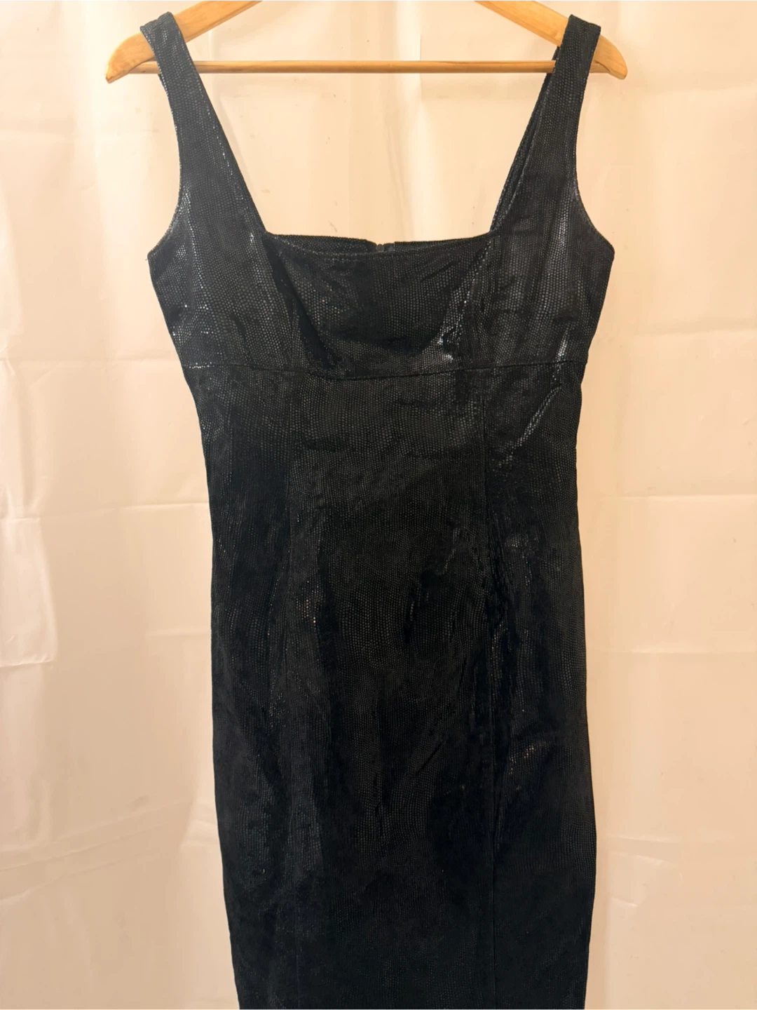 Black textured dress - photo 3