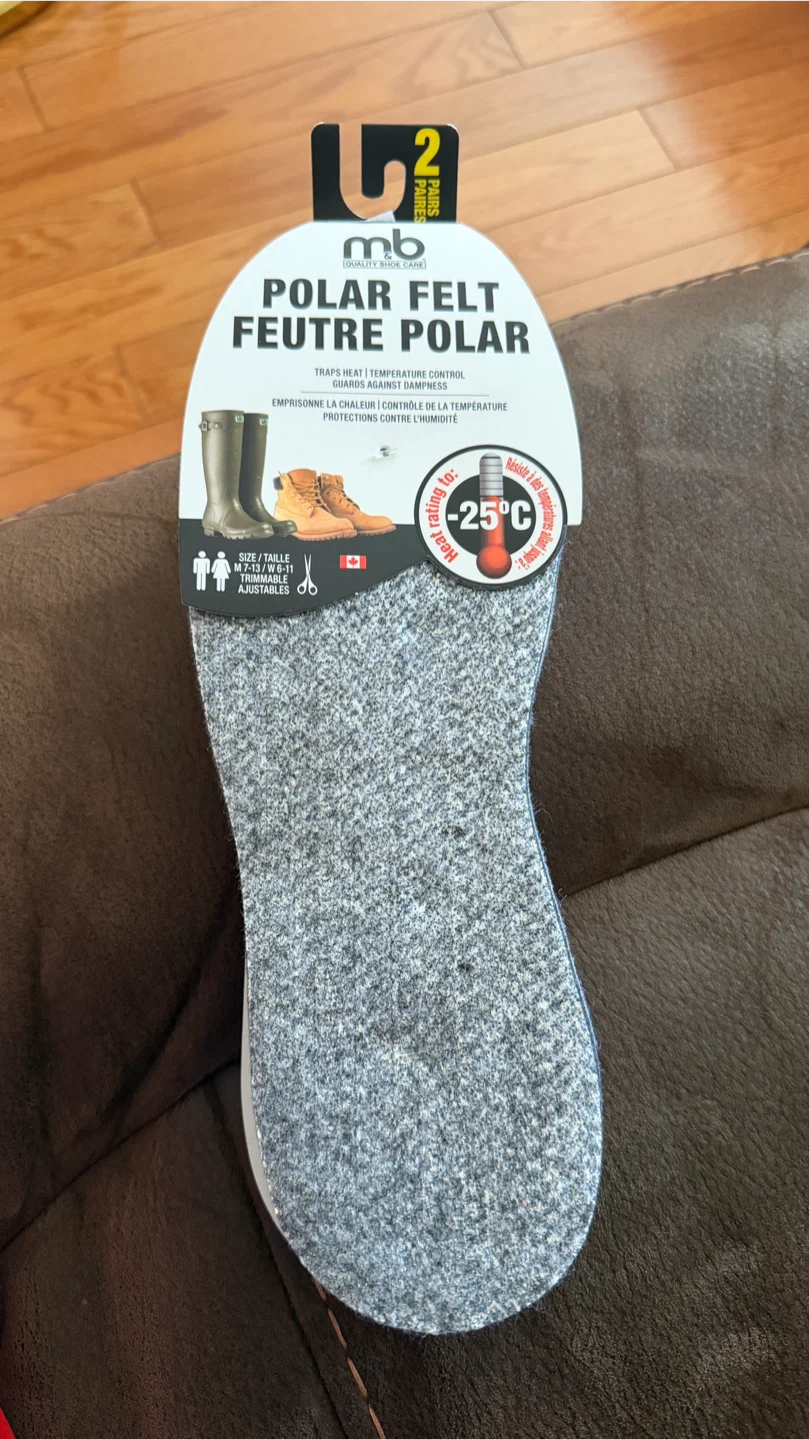 MB Polar Felt Insulated Insoles - 2 Pairs - photo 2
