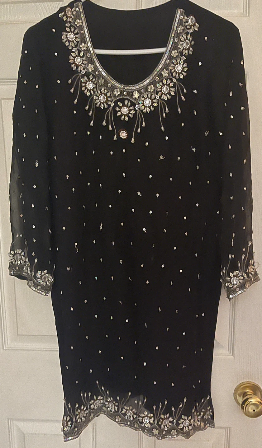 Black Embellished Kurti - photo 2