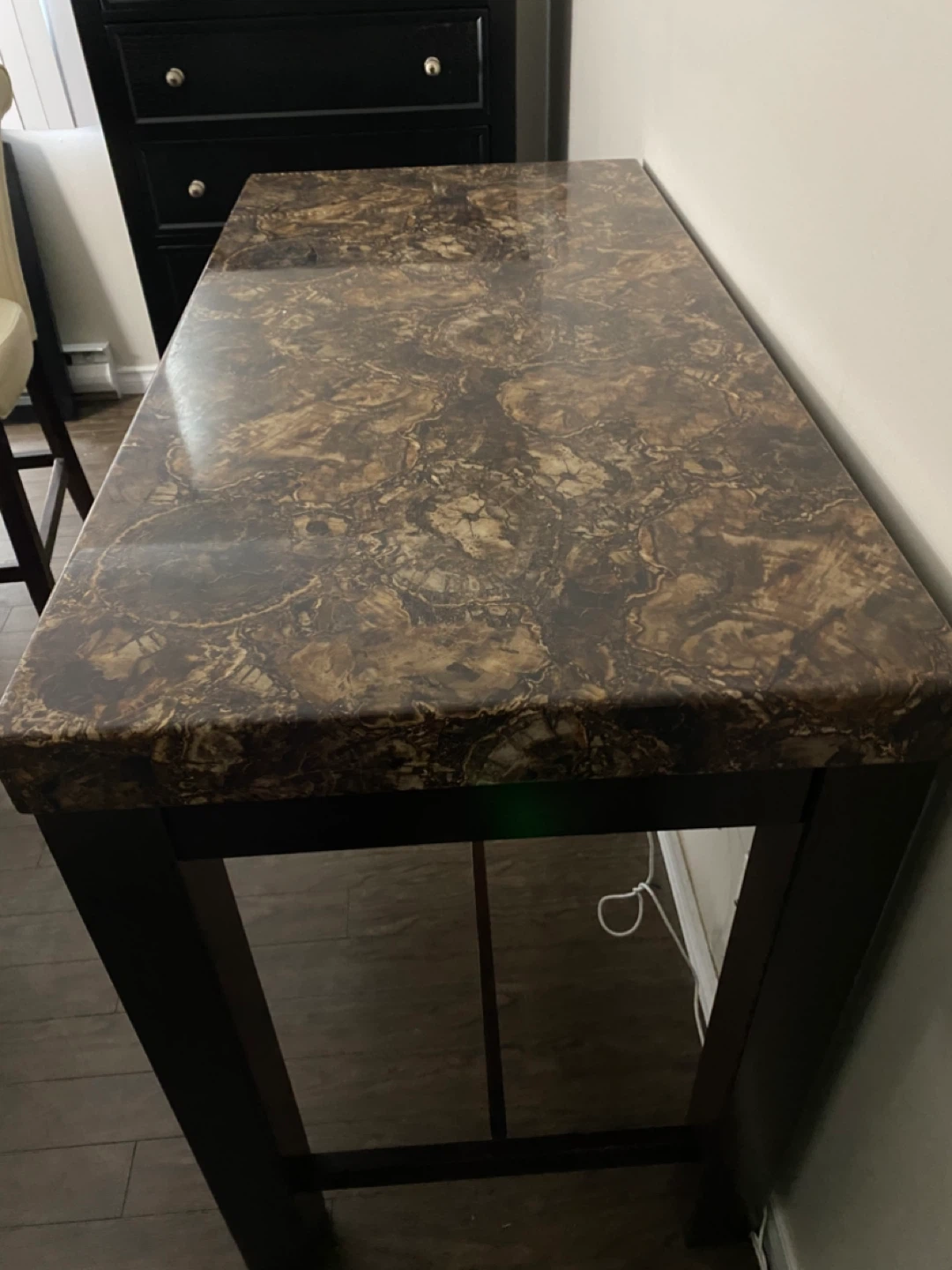 Counter height table and chairs - photo 3