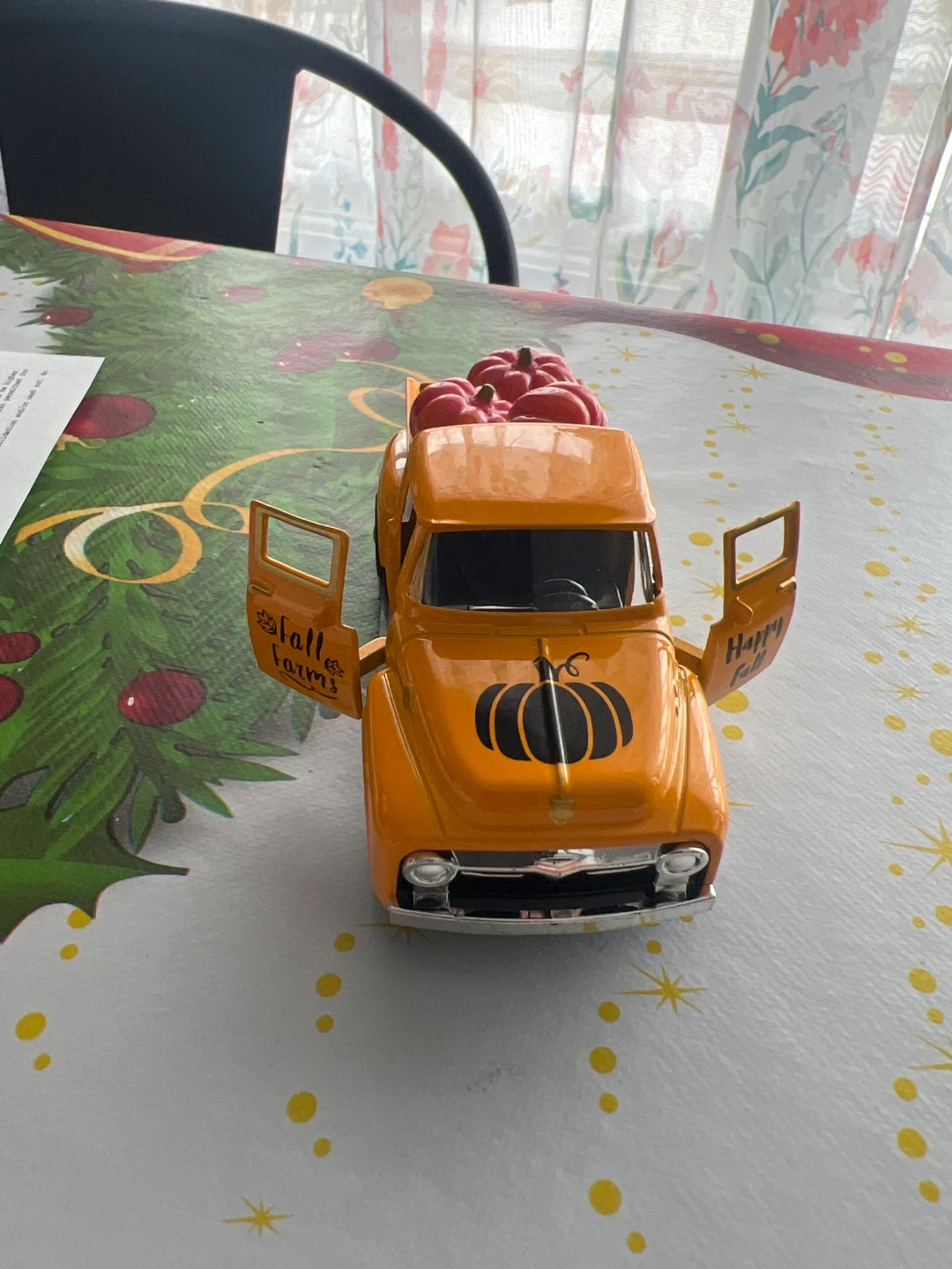 Orange Die-Cast Truck with Pumpkins - "Happy Fall Farms" - photo 5