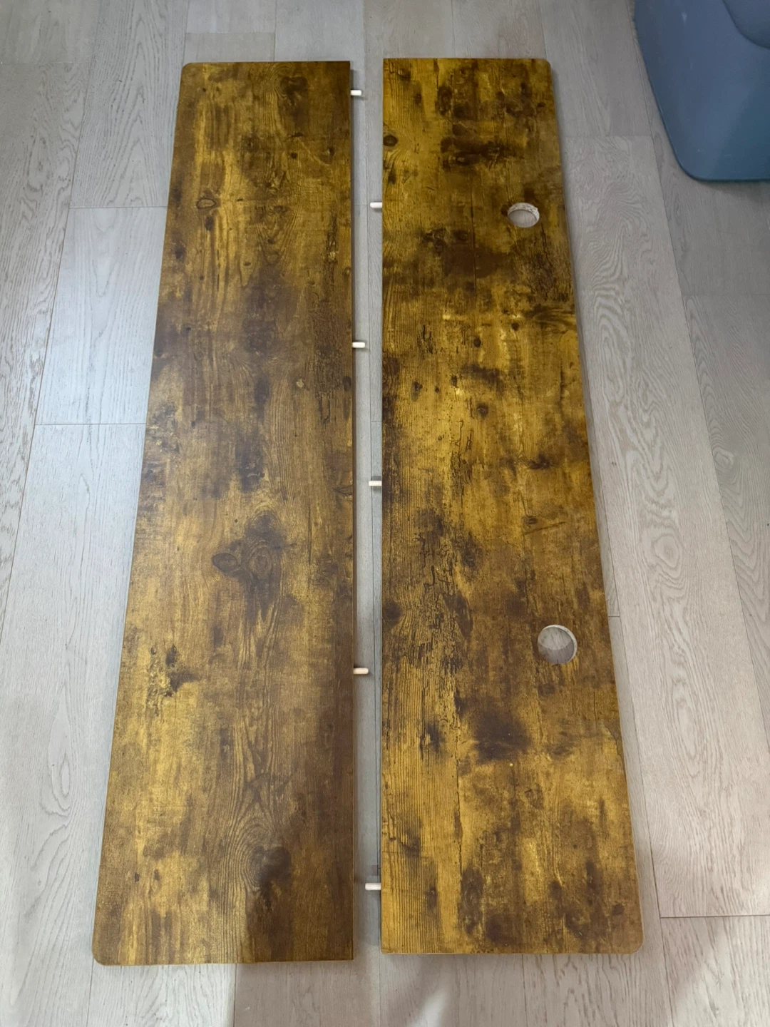 Rustic Wood Grain Desk Table Top - photo 2