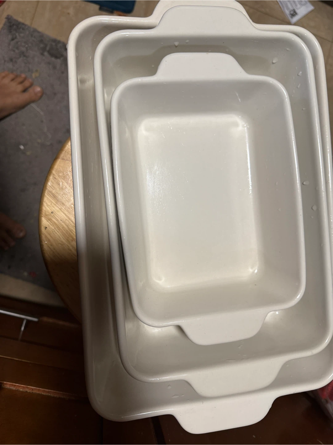 KOOV White Ceramic Baking Dish Set