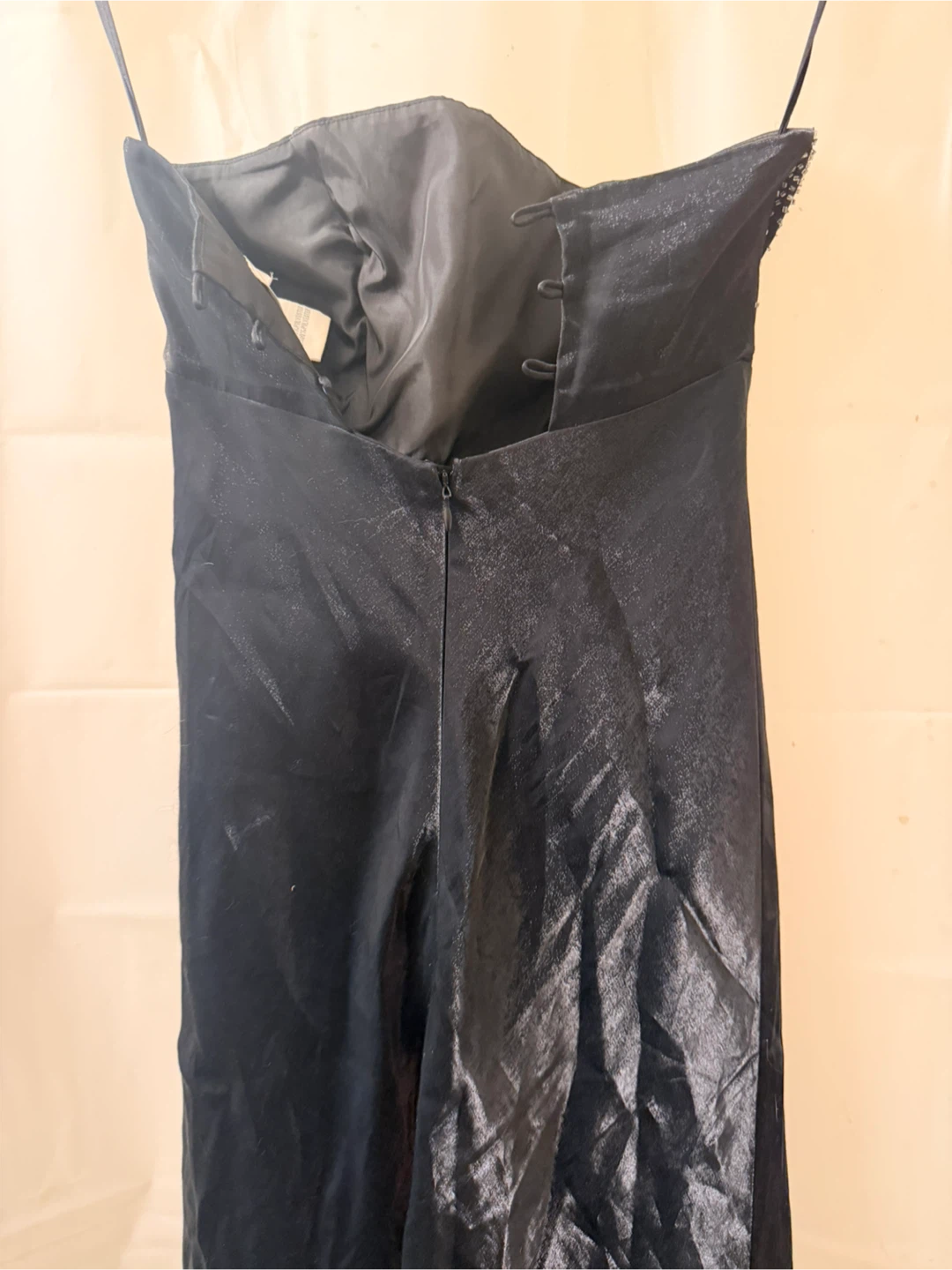 Rebecca U.S.A. Black Beaded Strapless Dress - Size XS - photo 4