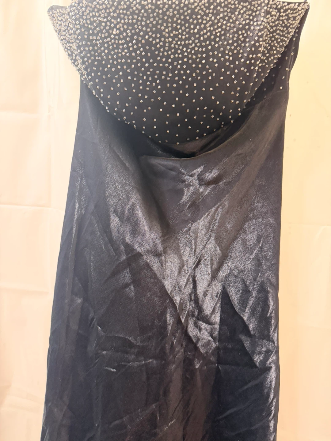 Rebecca U.S.A. Black Beaded Strapless Dress - Size XS - photo 2
