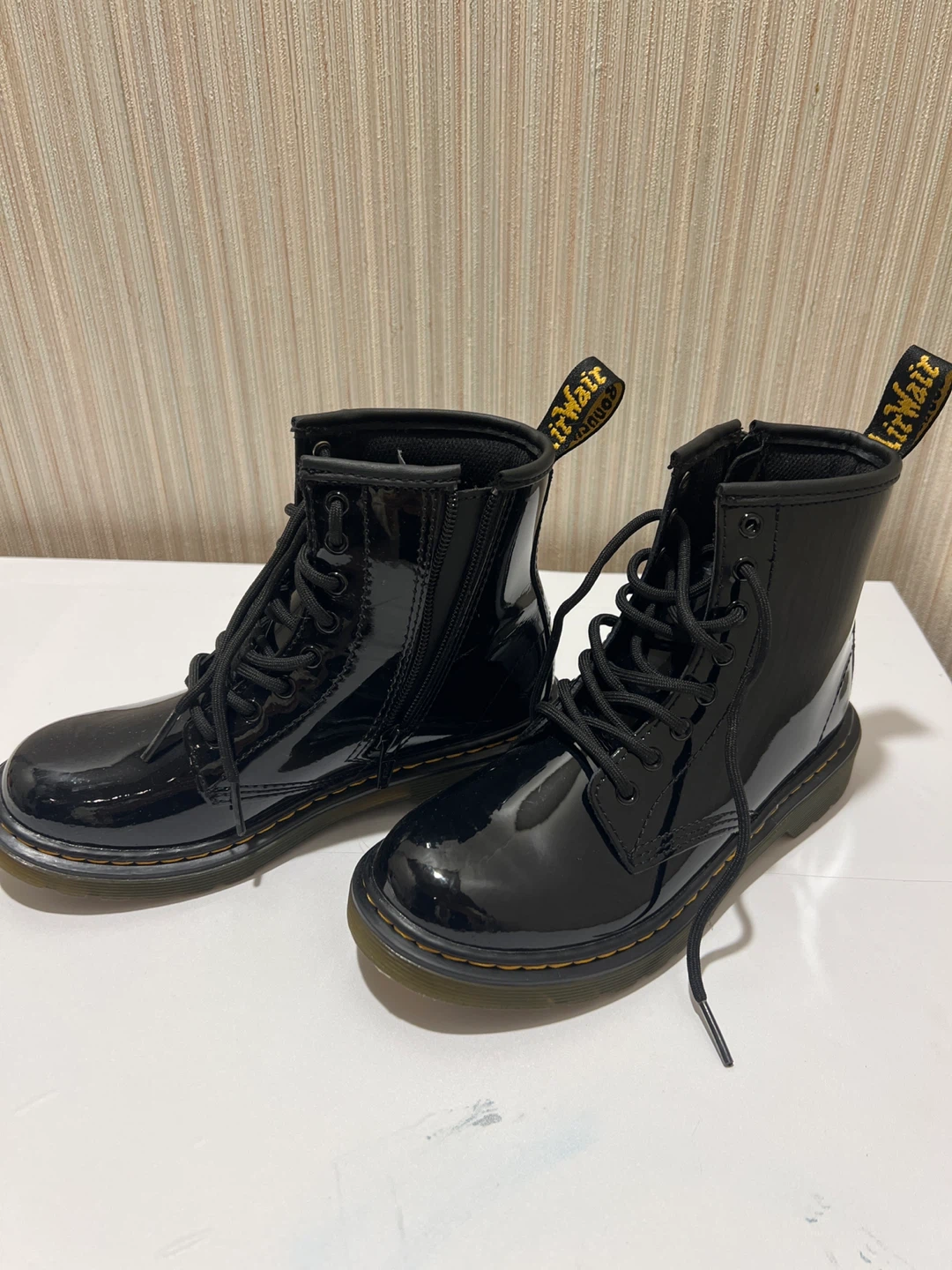 Dr. Martens Black Patent Leather Boots with Zip - photo 2
