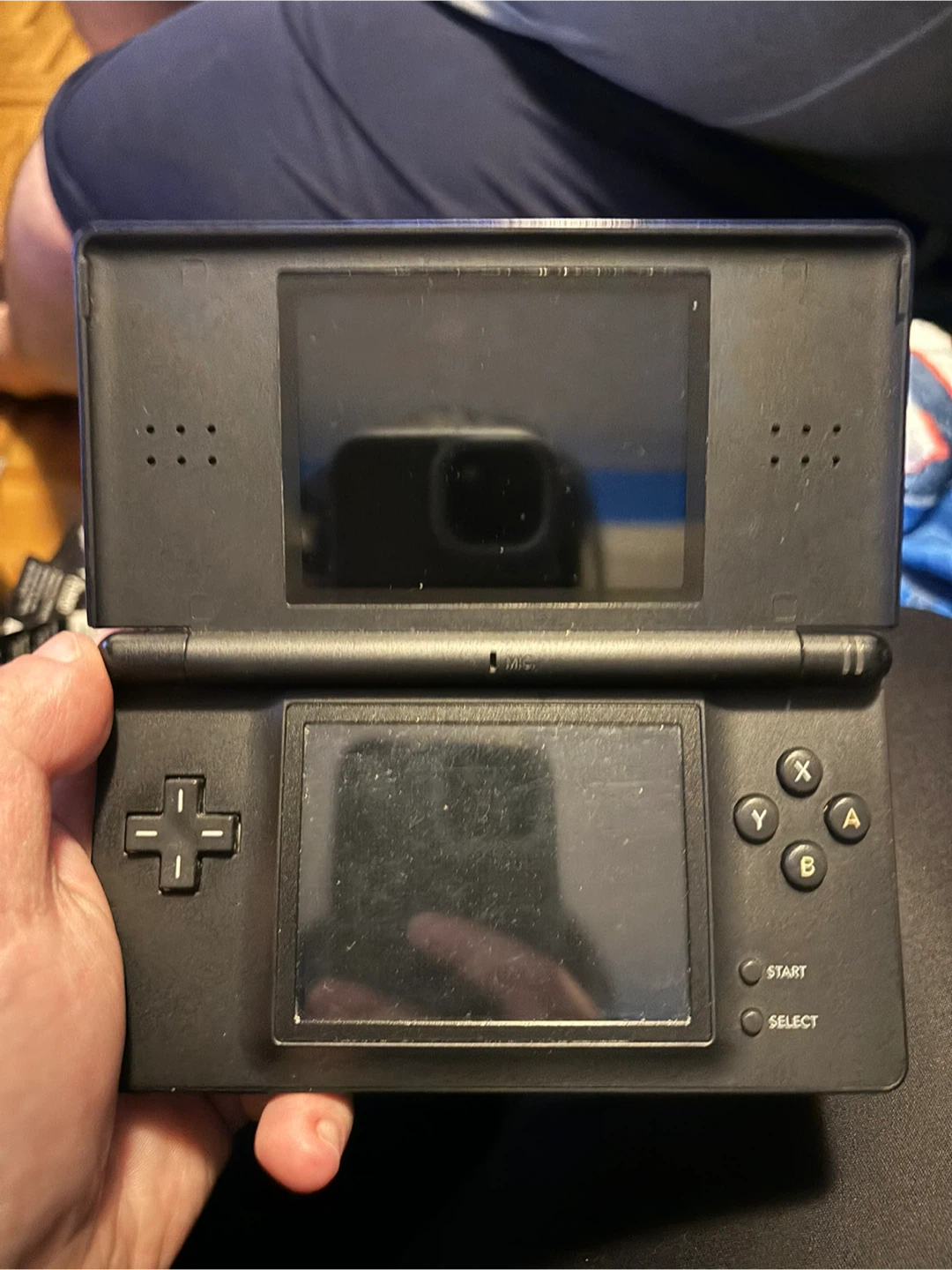 Nintendo DS Lite untested cobalt blue complete console - photo 2