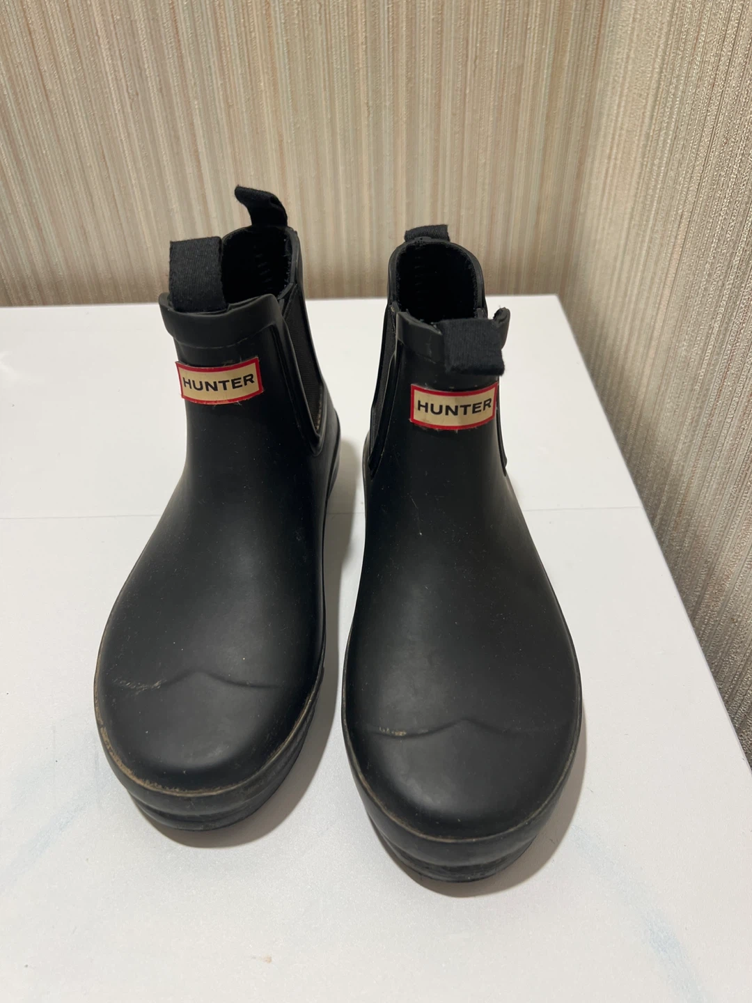Hunter Black Chelsea Boots