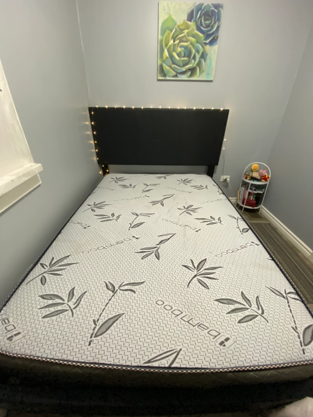 Full Size Bed Frame with Mattress - photo 4