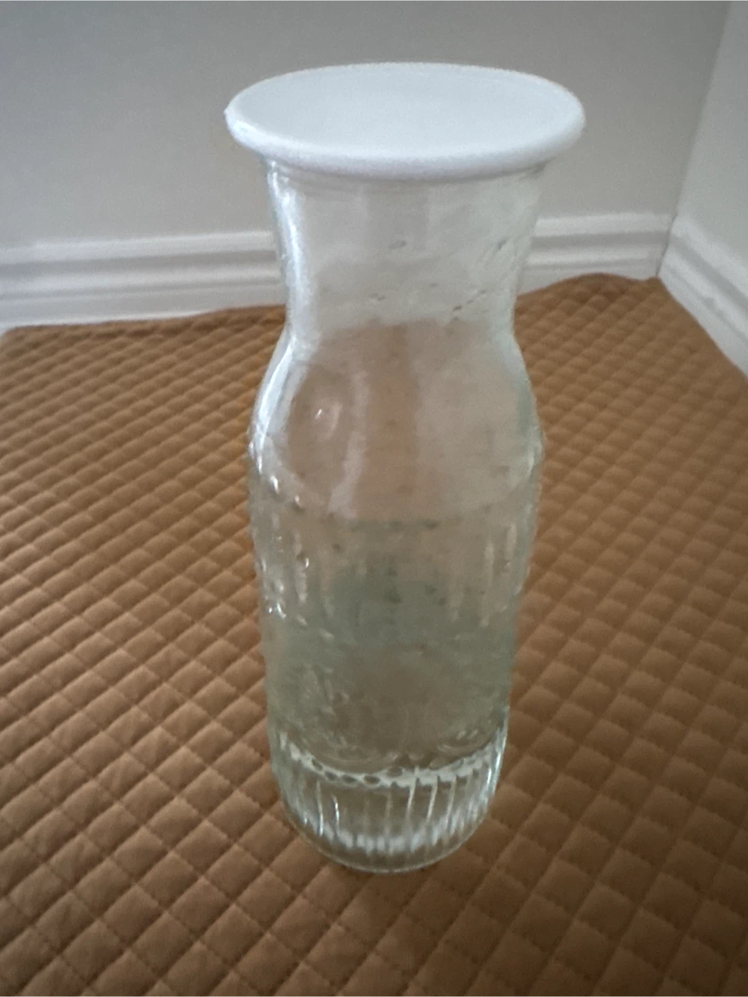 Glass Water Carafe with Embossed Pattern - photo 2