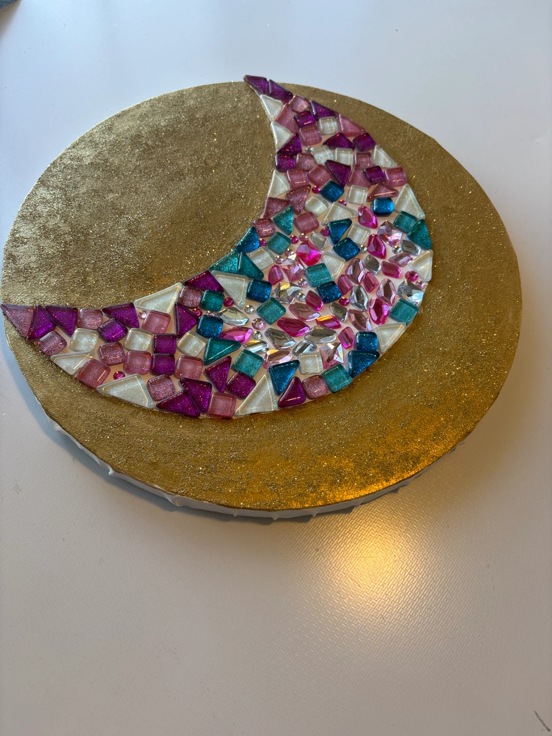Mosaic Crescent Moon Wall Art - photo 3