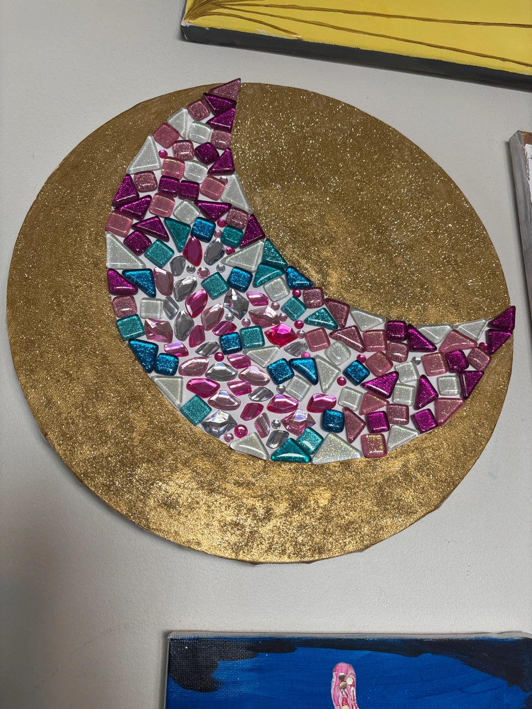 Mosaic Crescent Moon Wall Art - photo 4
