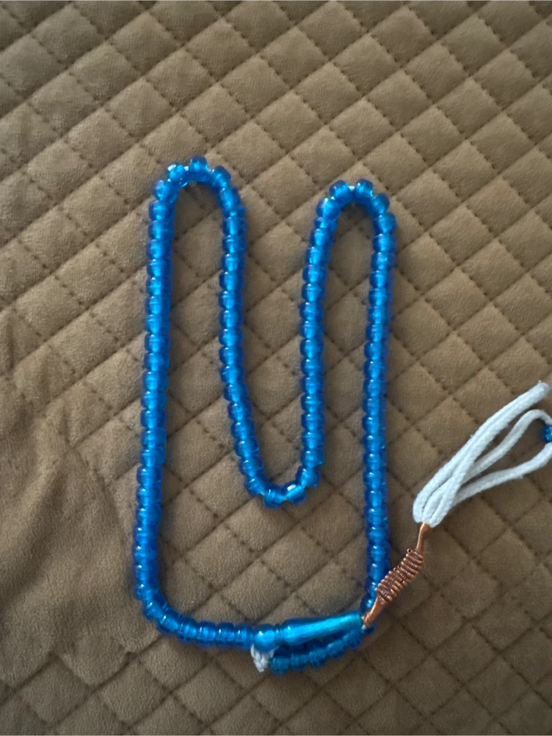 Blue Beaded Tasbih/Prayer Beads