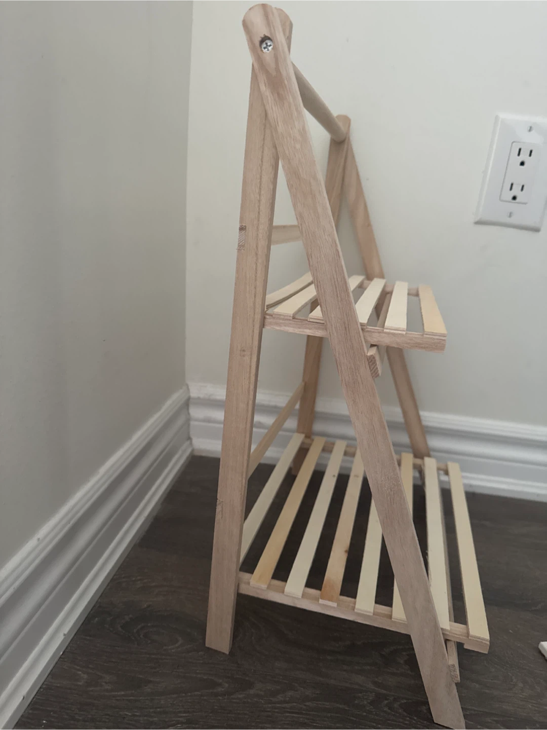 Wooden Folding Plant Stand / Display Shelf