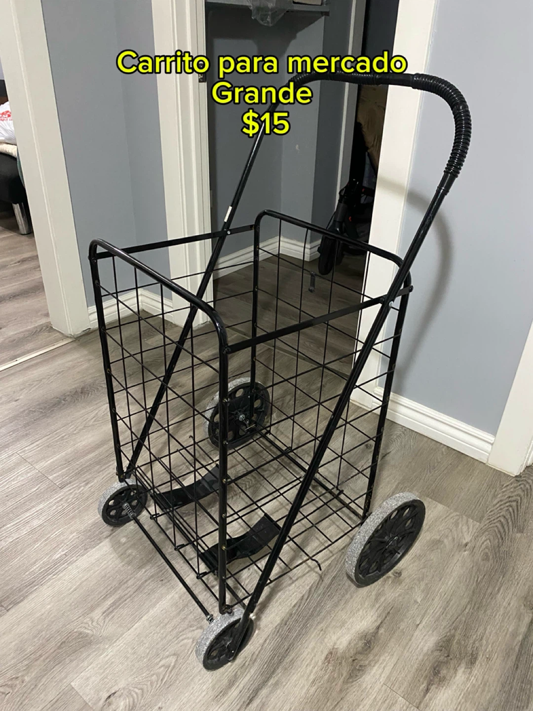 Black Wire Shopping Cart