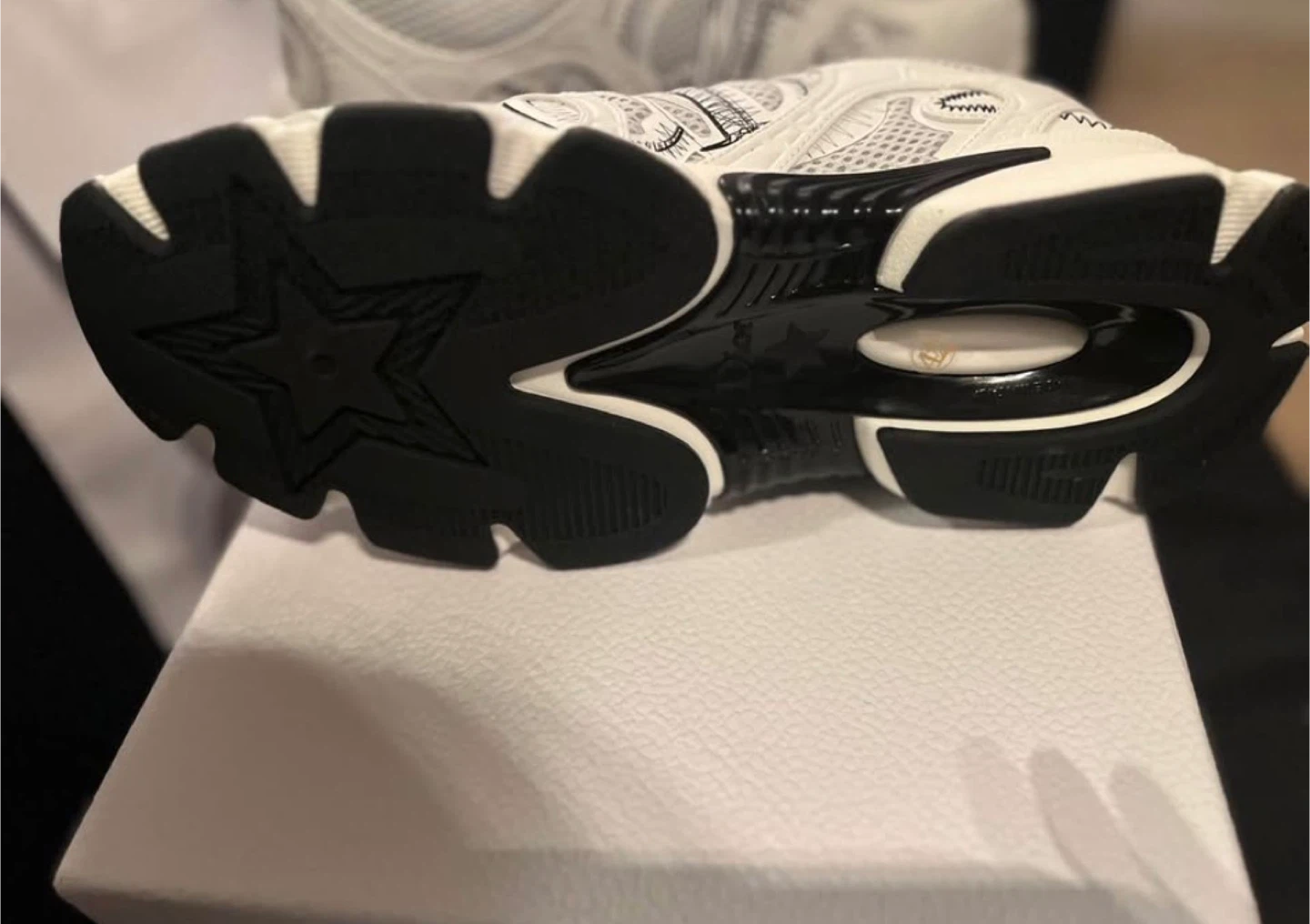 Dior Chrono white sneakers with graphic print - photo 3