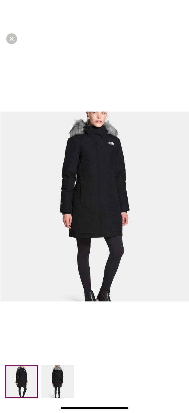 The North Face Arctic Black Parka with Faux Fur Hood