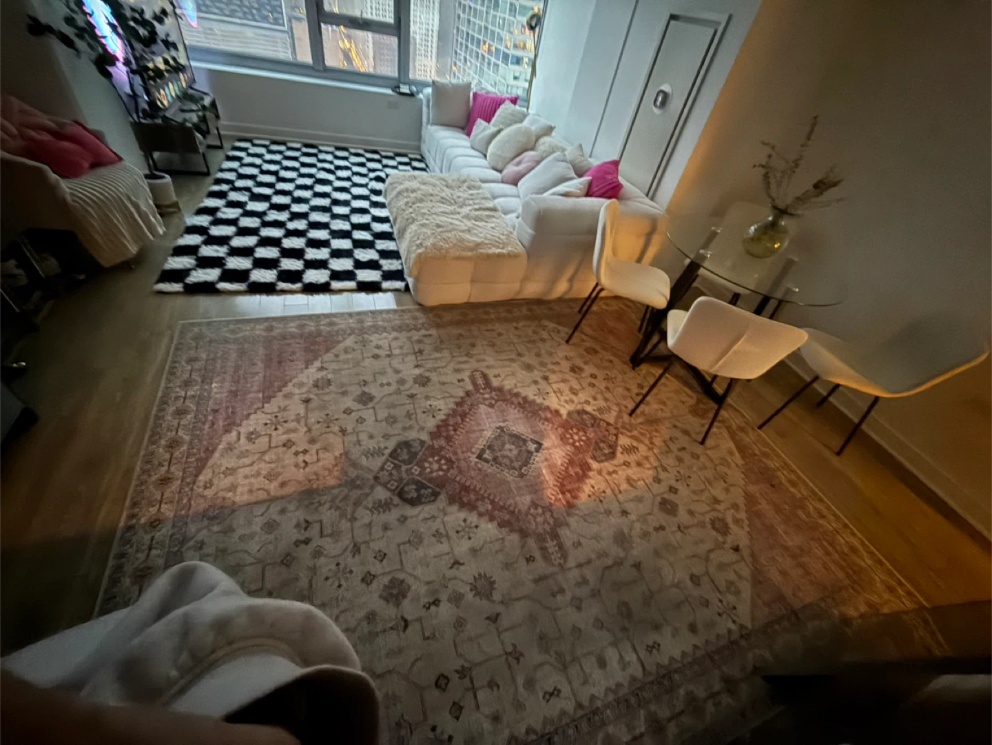 Large Vintage Persian Style Area Rug