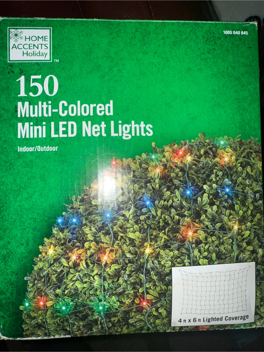 Home Accents Holiday 150 Multi-Colored Mini LED Net Lights