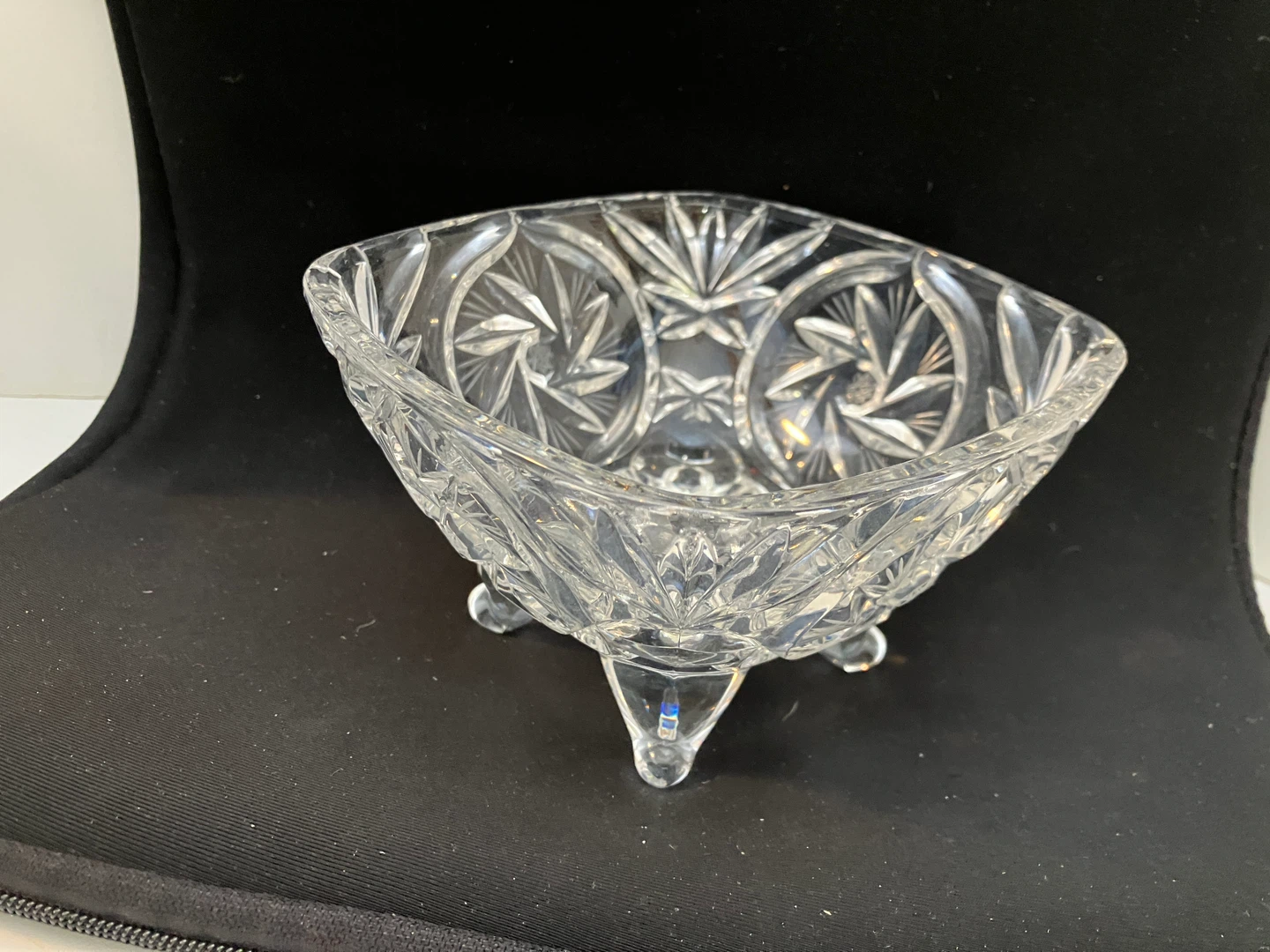 Crystal Glass Footed Bowl - photo 2