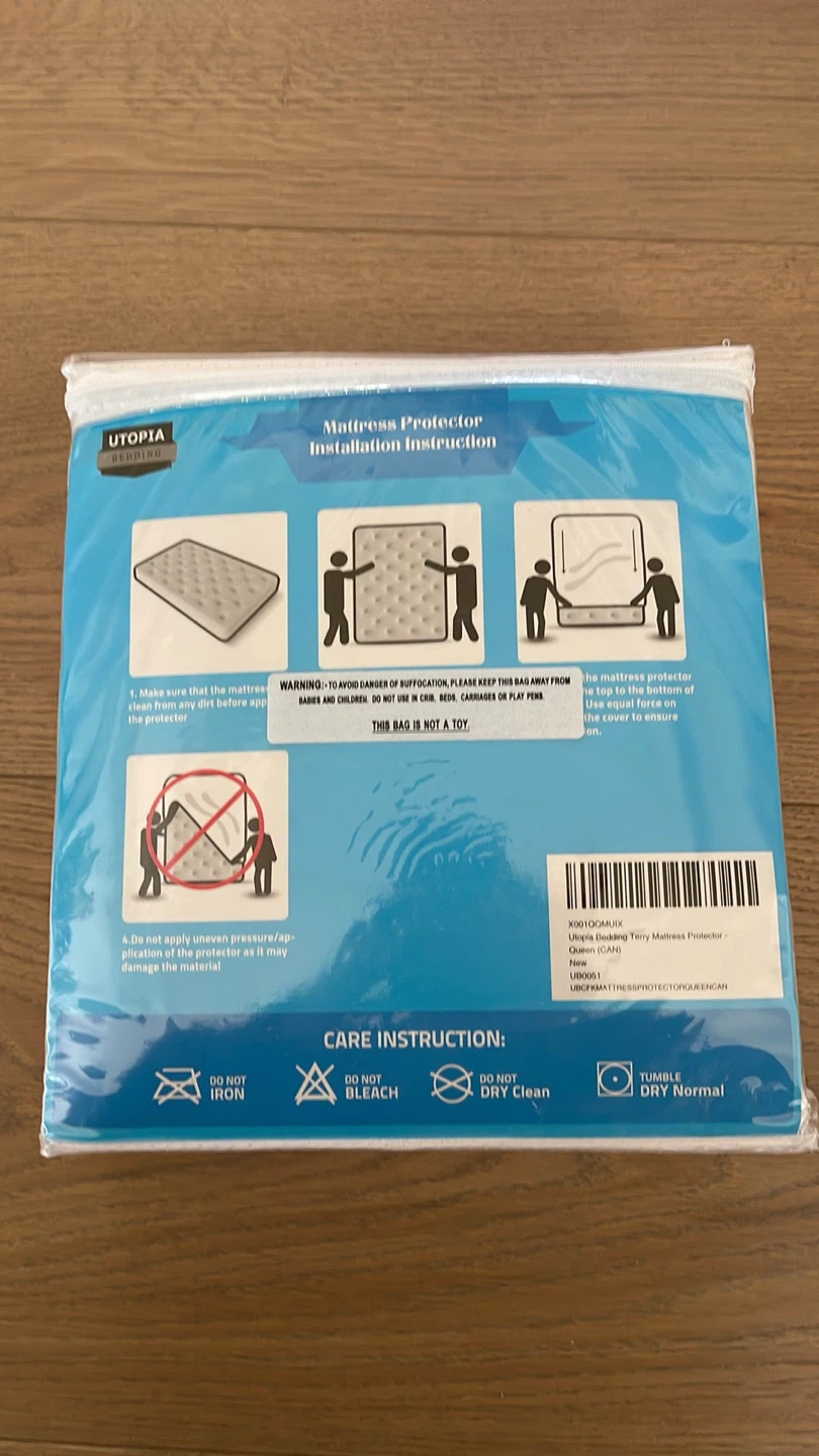 Utopia Bedding Waterproof Terry Top Mattress Protector - Queen - photo 2