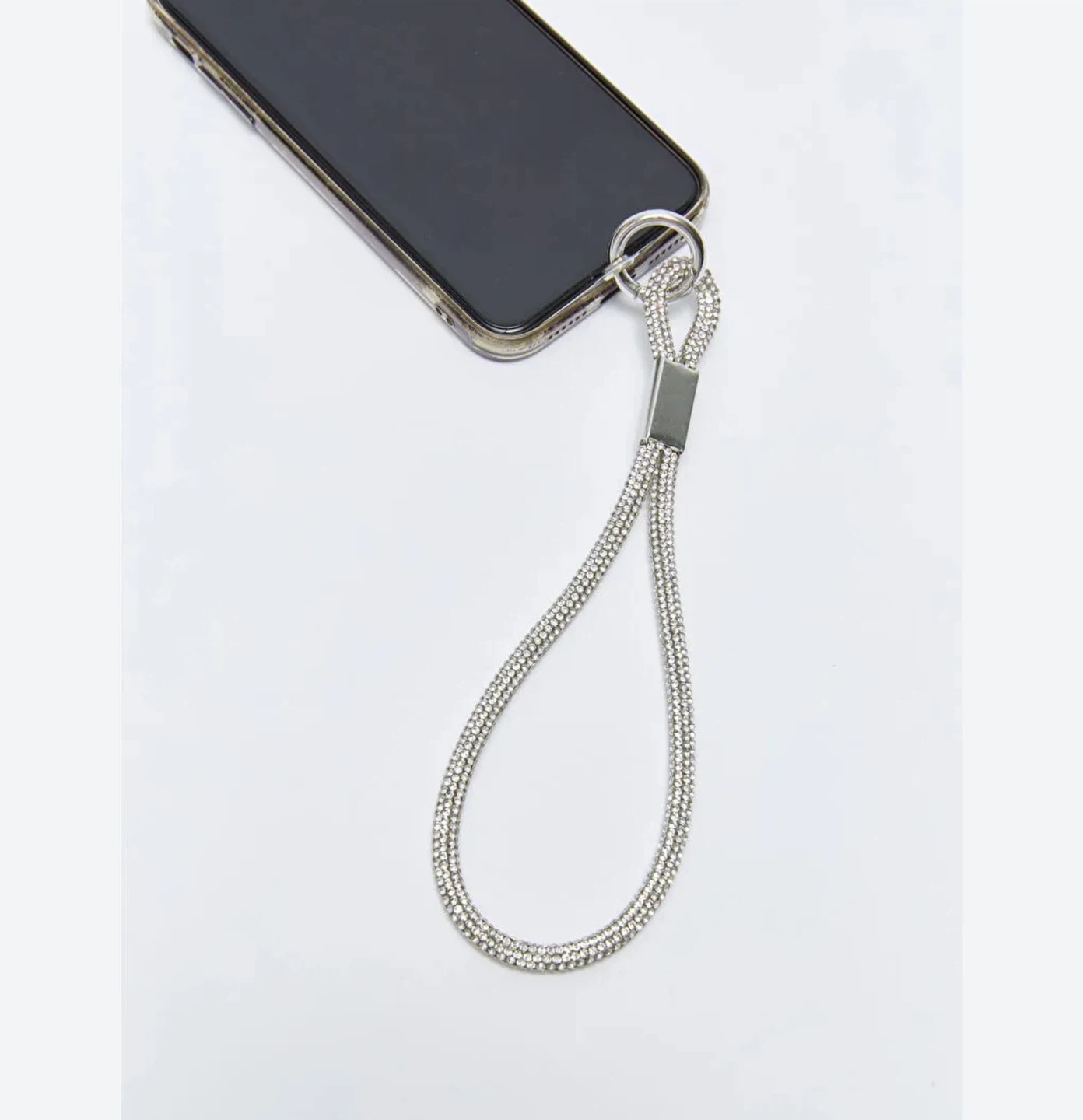 New Rhinestone Phone wrist Lanyard Keychain - photo 2
