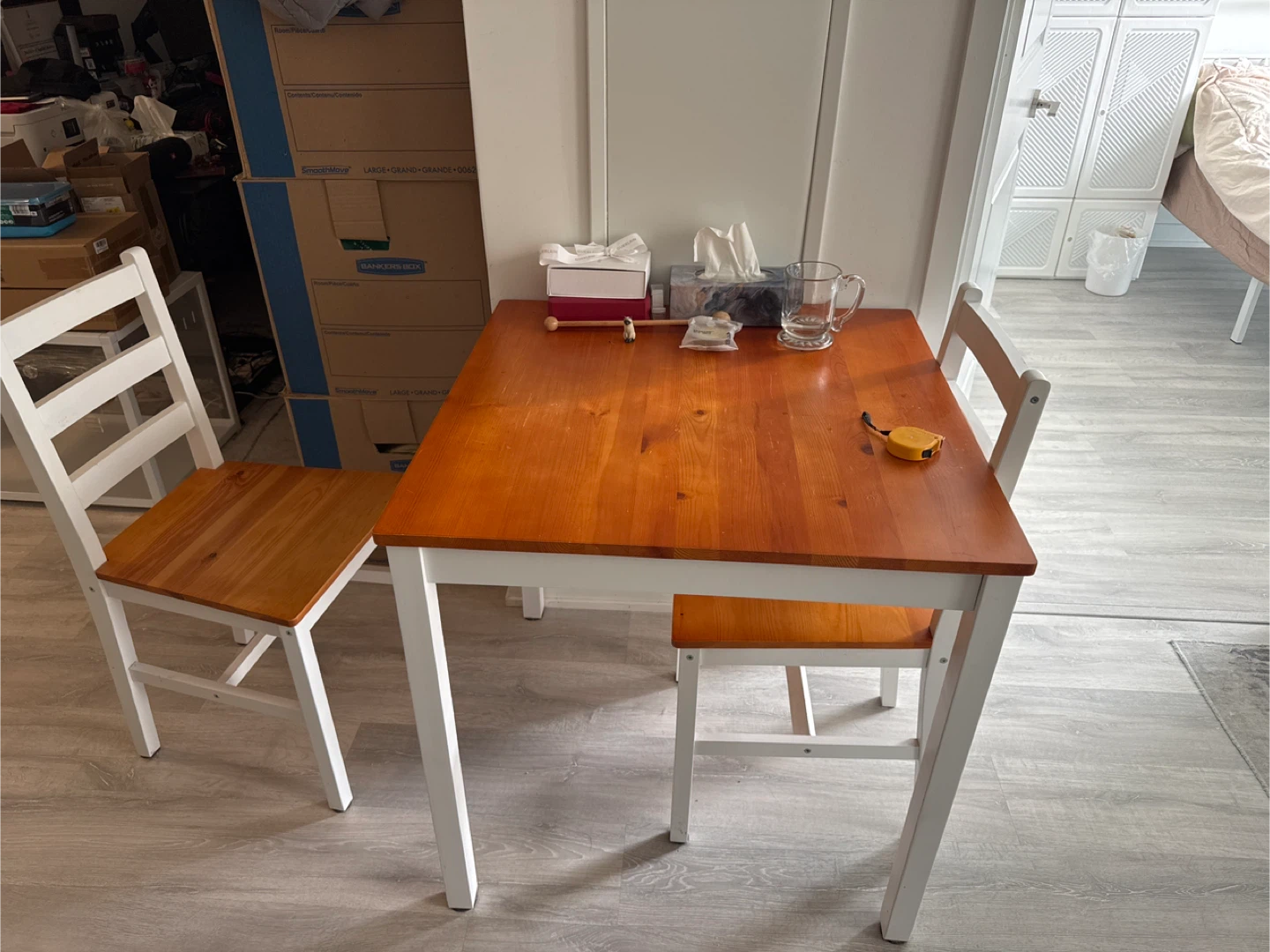 Wooden Dining Table and Chairs Set