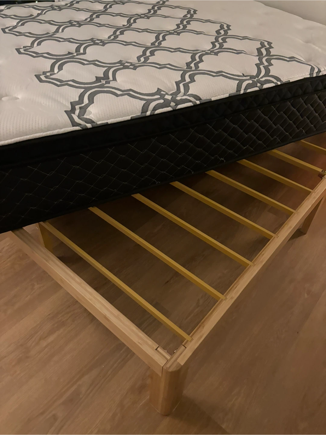 Bed frame full size Lakkuri 12 Inch Bamboo - photo 4