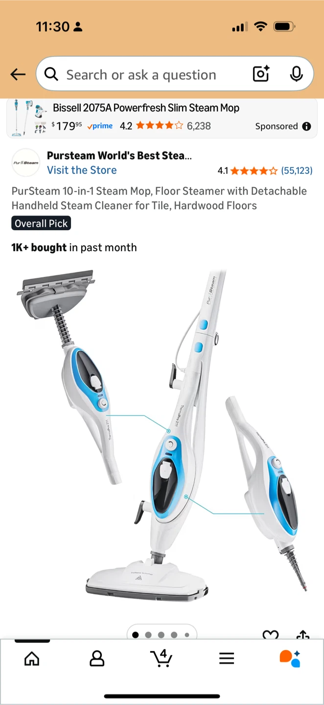 PurSteam 10-in-1 Steam Mop - photo 4