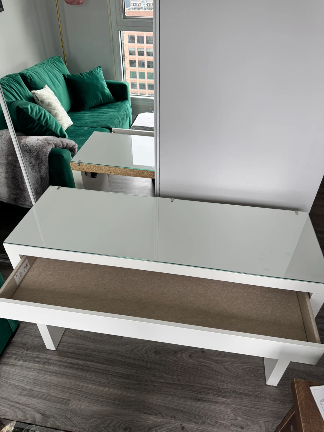 MALM Table with Glass Top - photo 2