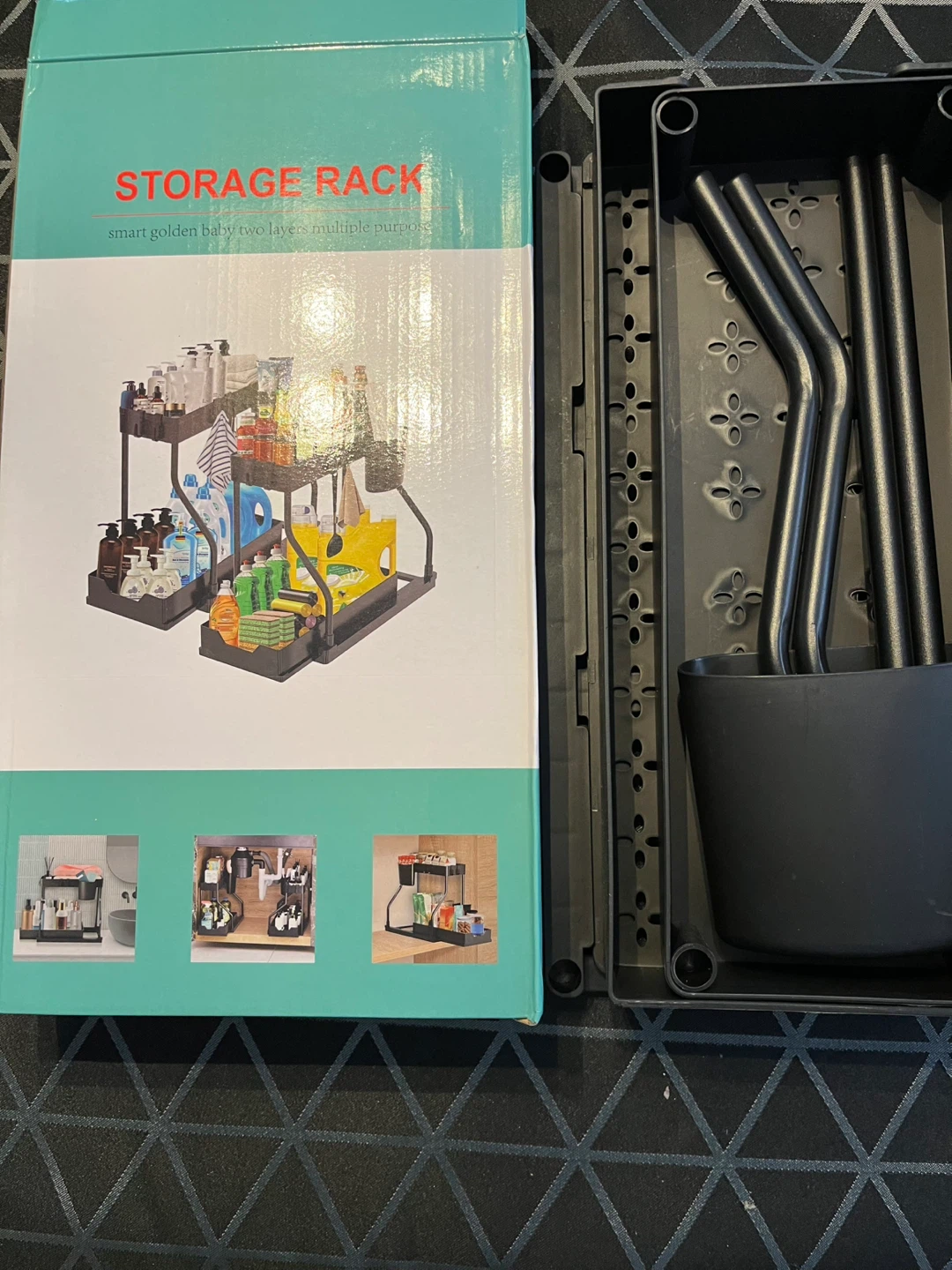 2-Tier Kitchen Storage Rack - brand new in box