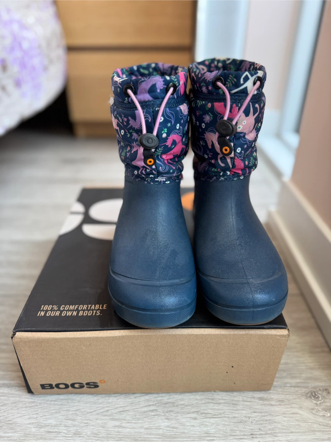 Bogs "Snowfall Unicorn" Waterproof Boots - Youth Size 6